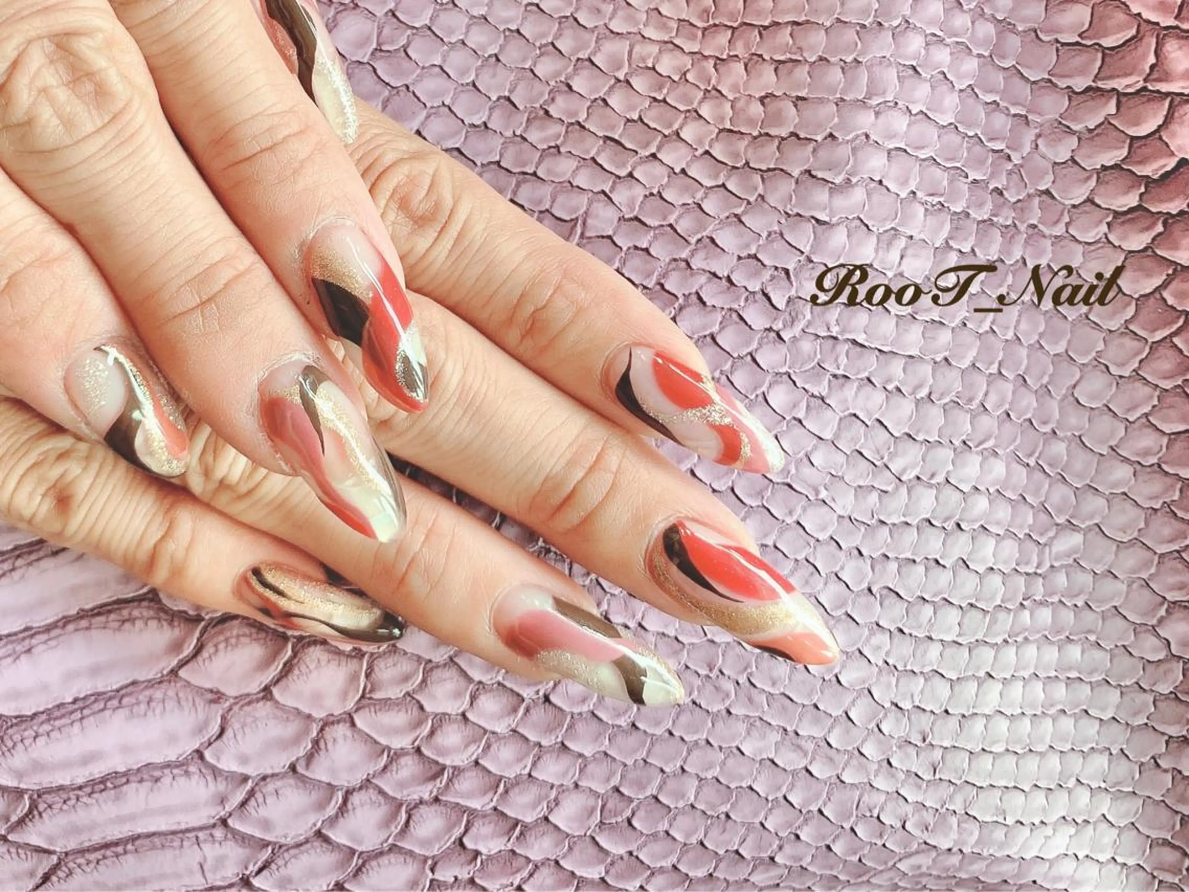 メンズ キッズ ネイル ニュアンスネイル ハンドネイル RooT Nailのネイルデザイン