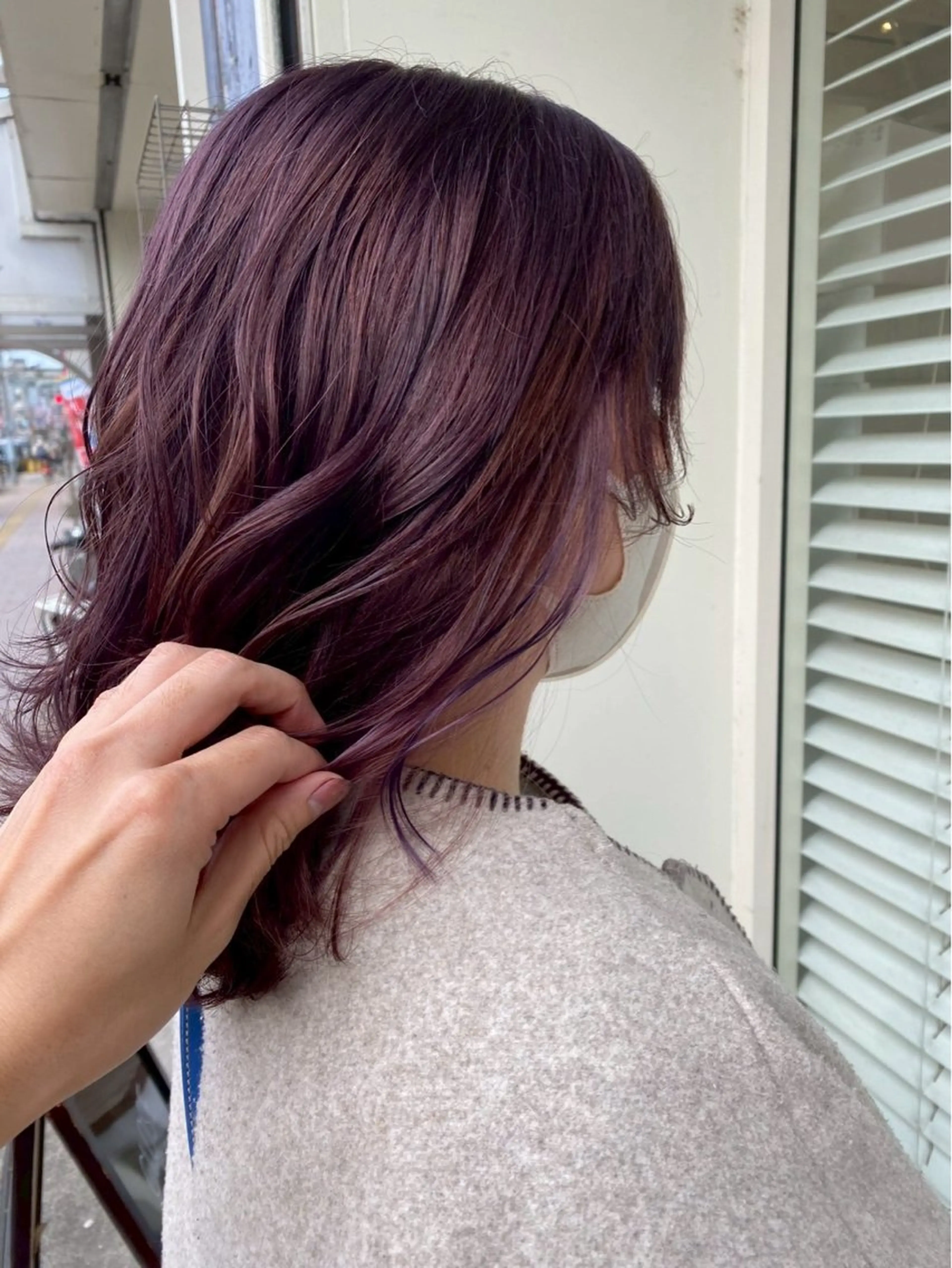 ミディアム カラー 黒崎 大地のヘアスタイル