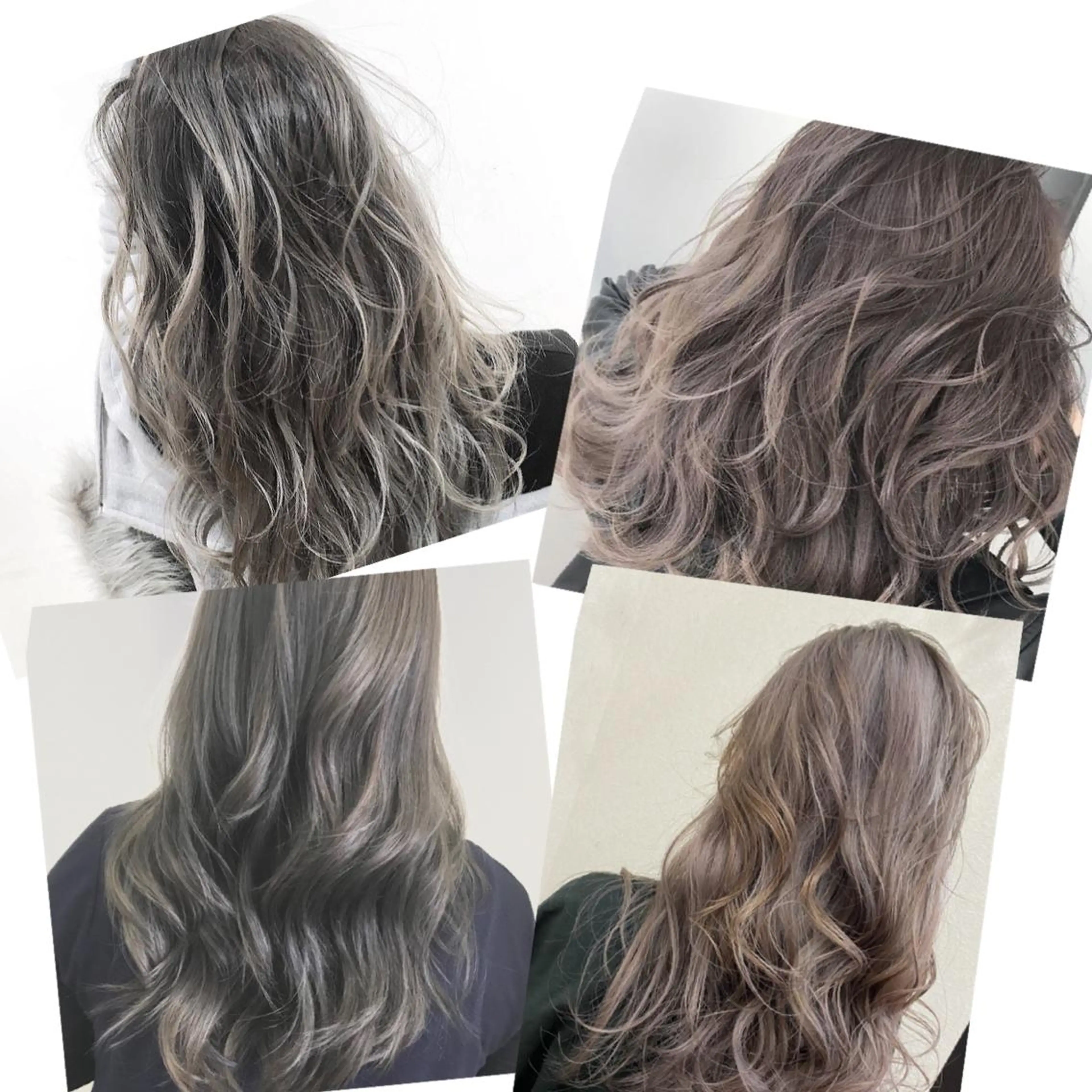 セミロング カラー ハイライトカラー ハイライト ヘアカラー Style Tのヘアスタイル