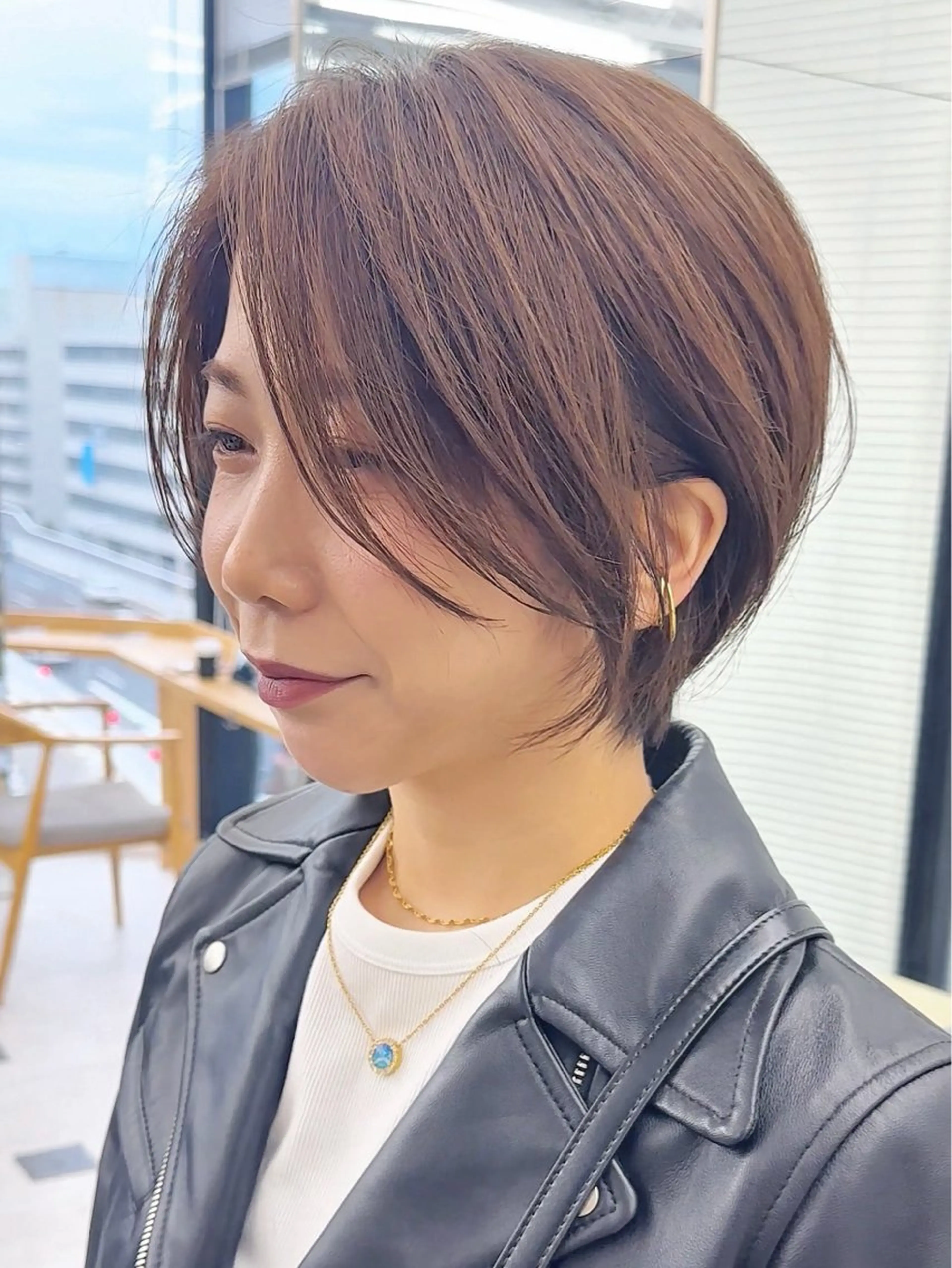 ショート カラー ショートヘア カット ヘアカラー トリートメント 心斎橋/ショート /ボブ/似合わせのヘアスタイル