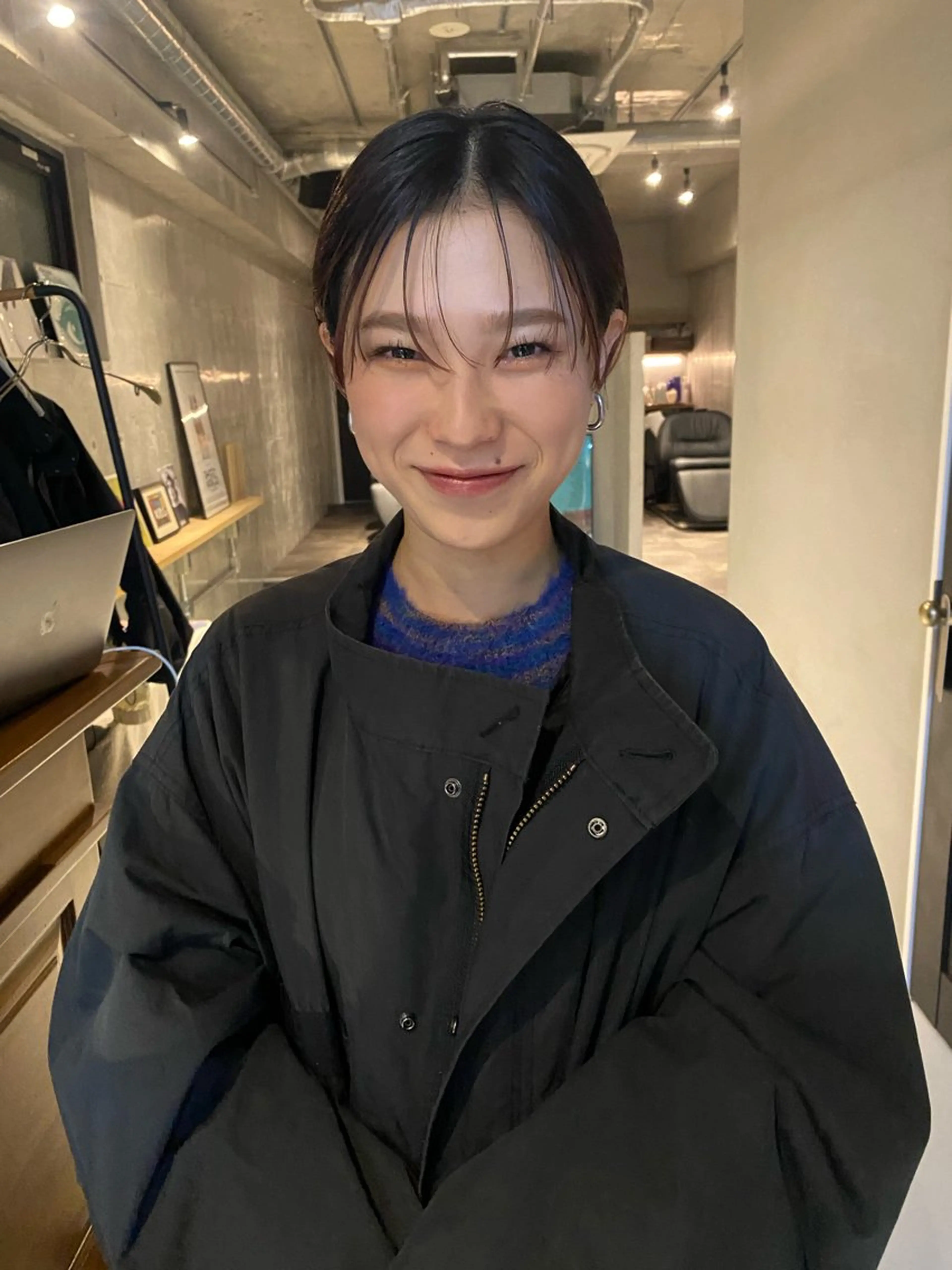 ショート カラー シースルーバング ショートヘア カット ヘアカラー トリートメント 🧼柴田 健太郎🧼のヘアスタイル