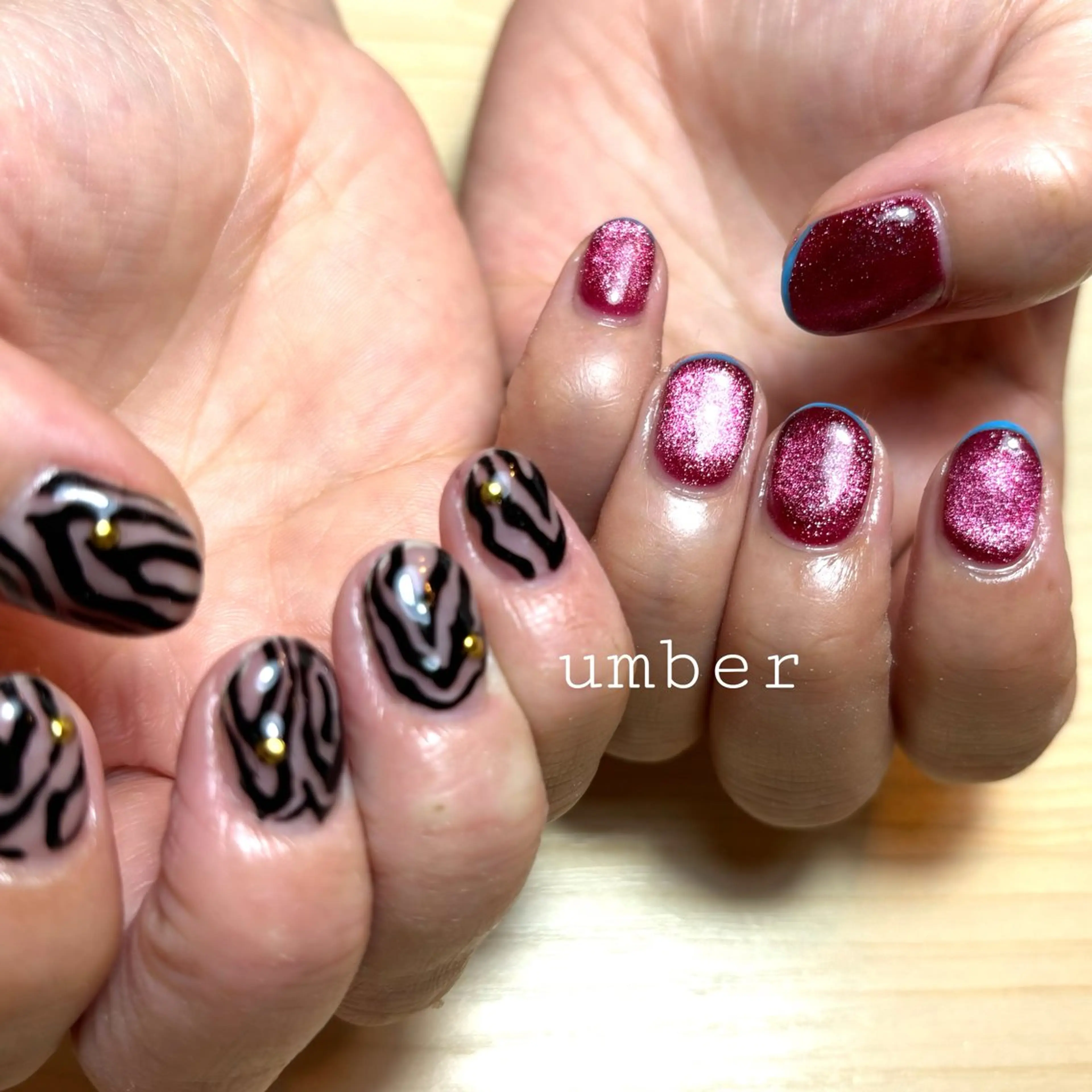 ネイル ハンドネイル umber 三茶1分のネイルデザイン