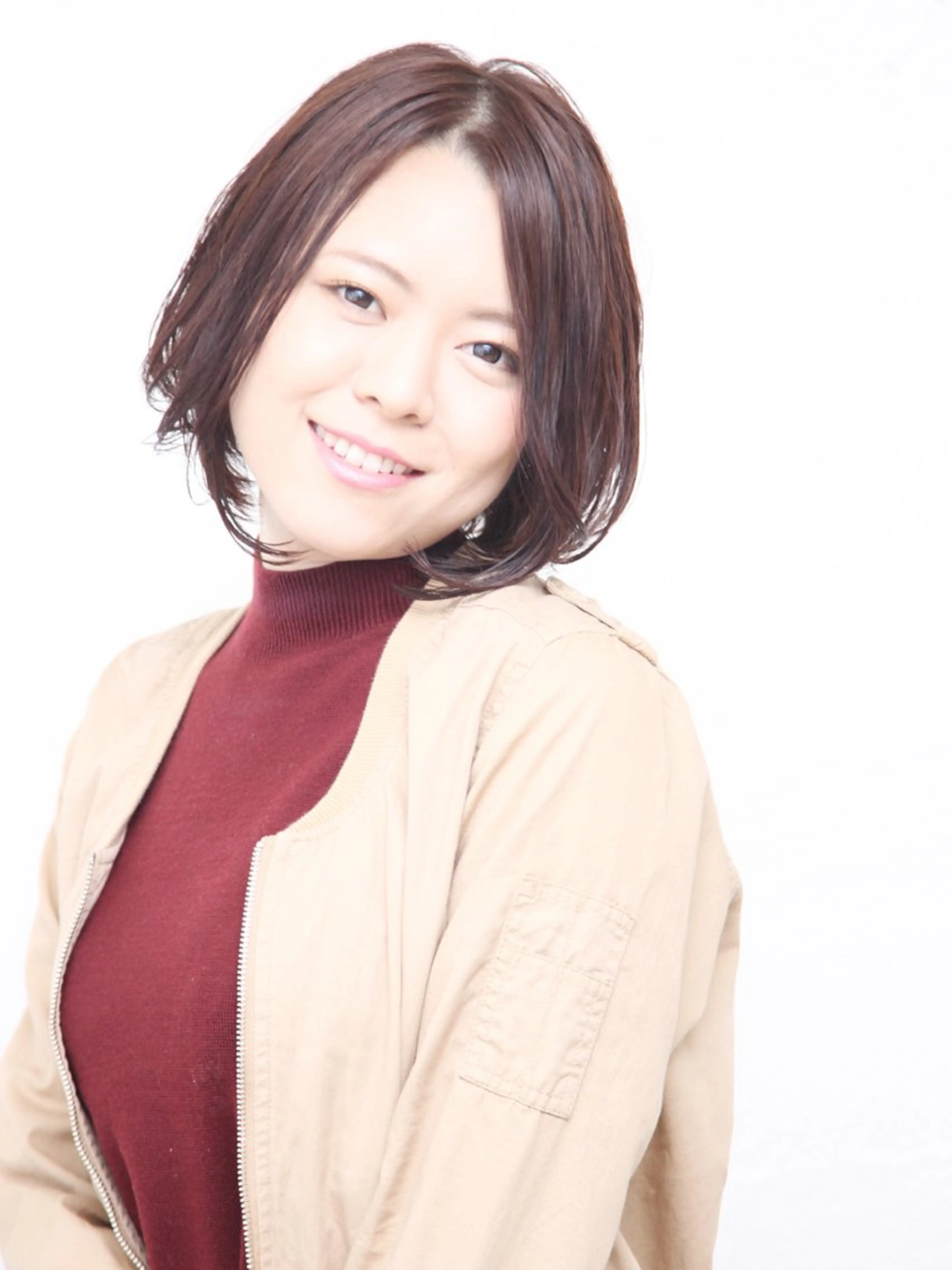 ミディアム 藤島 裕幸のヘアスタイル