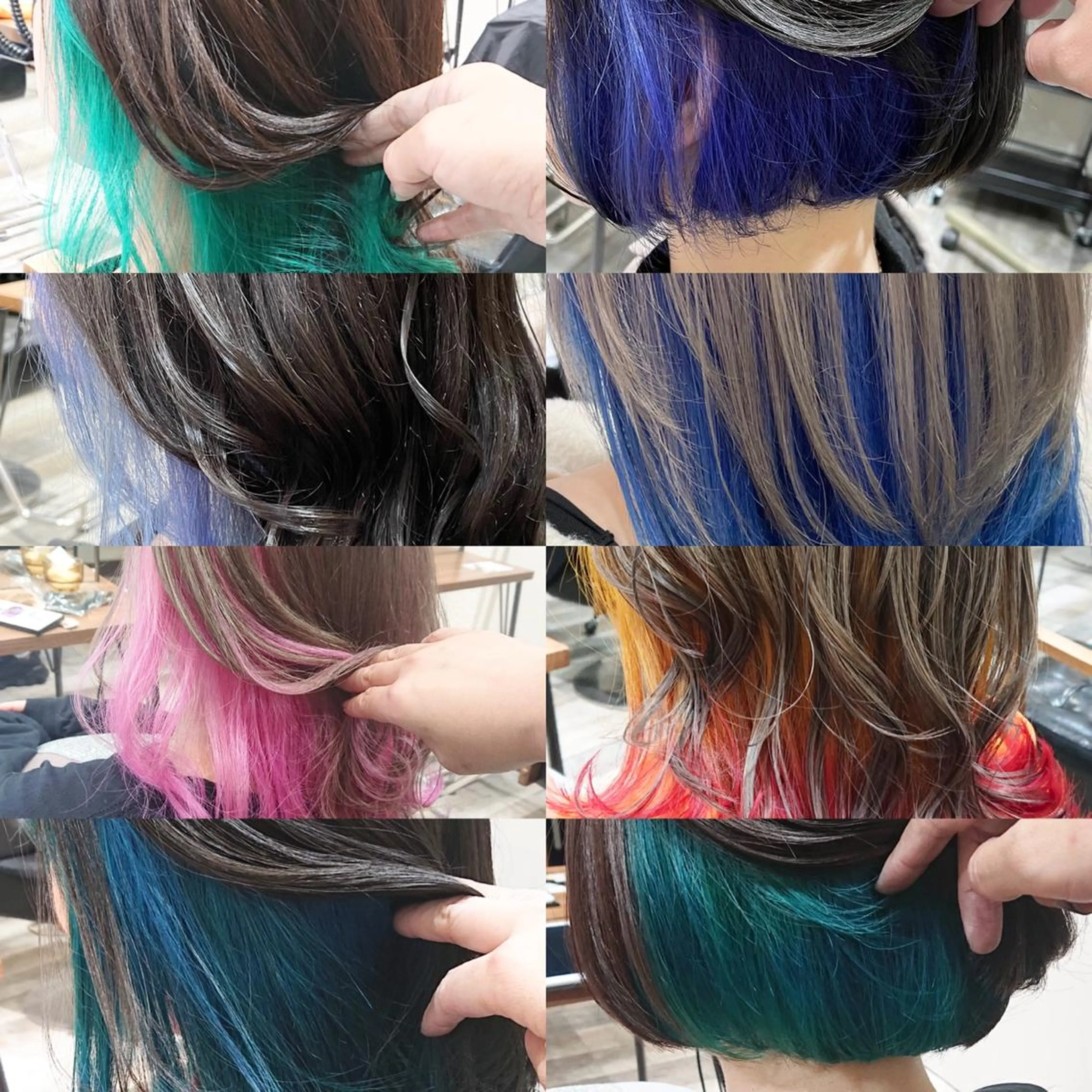 ミディアム カラー インナーカラー ACROあべの店所属・艶カラー/インナー /グラデ/大西小百合のヘアスタイル