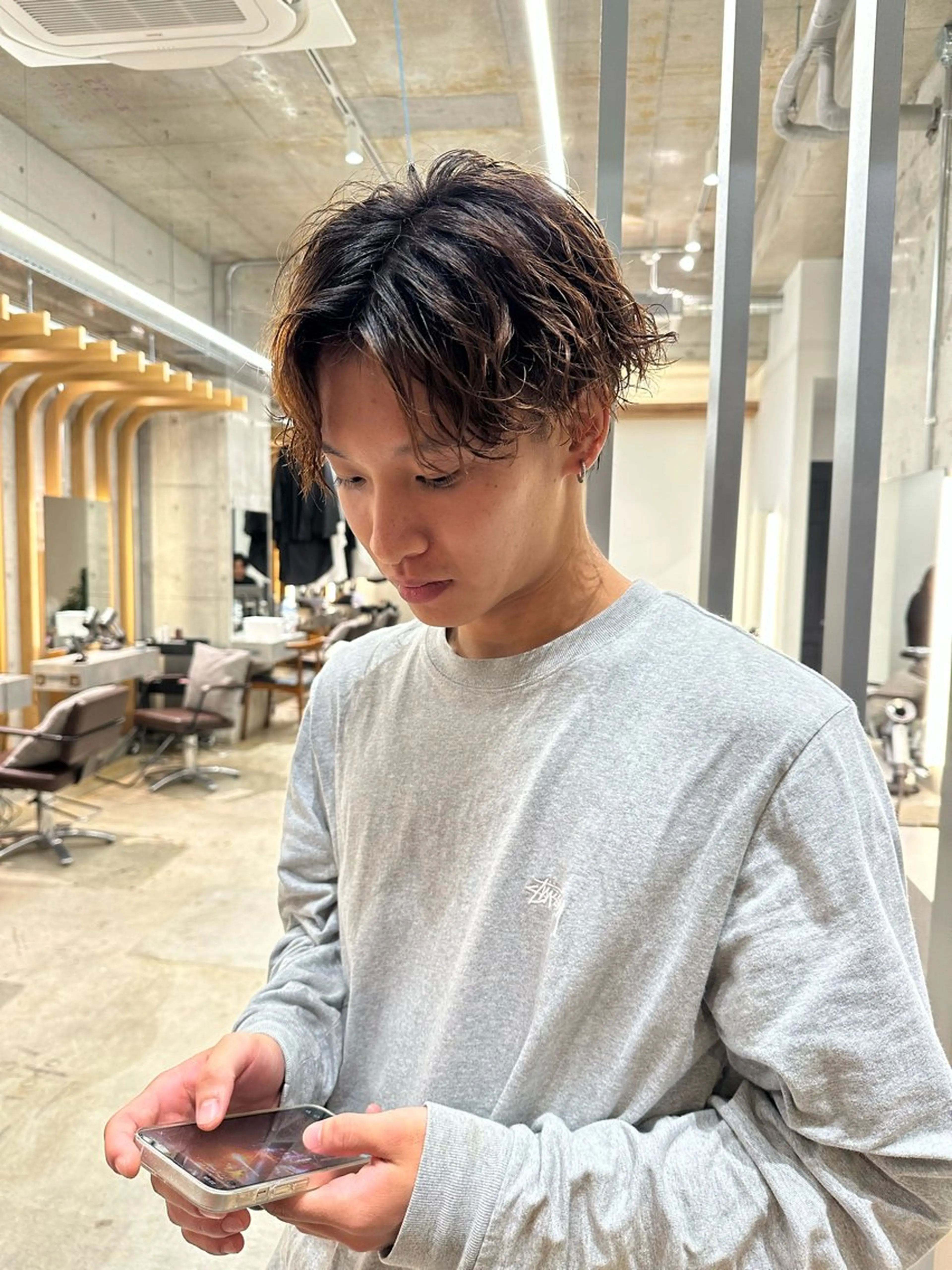 パーマ タグチ アスカのヘアスタイル