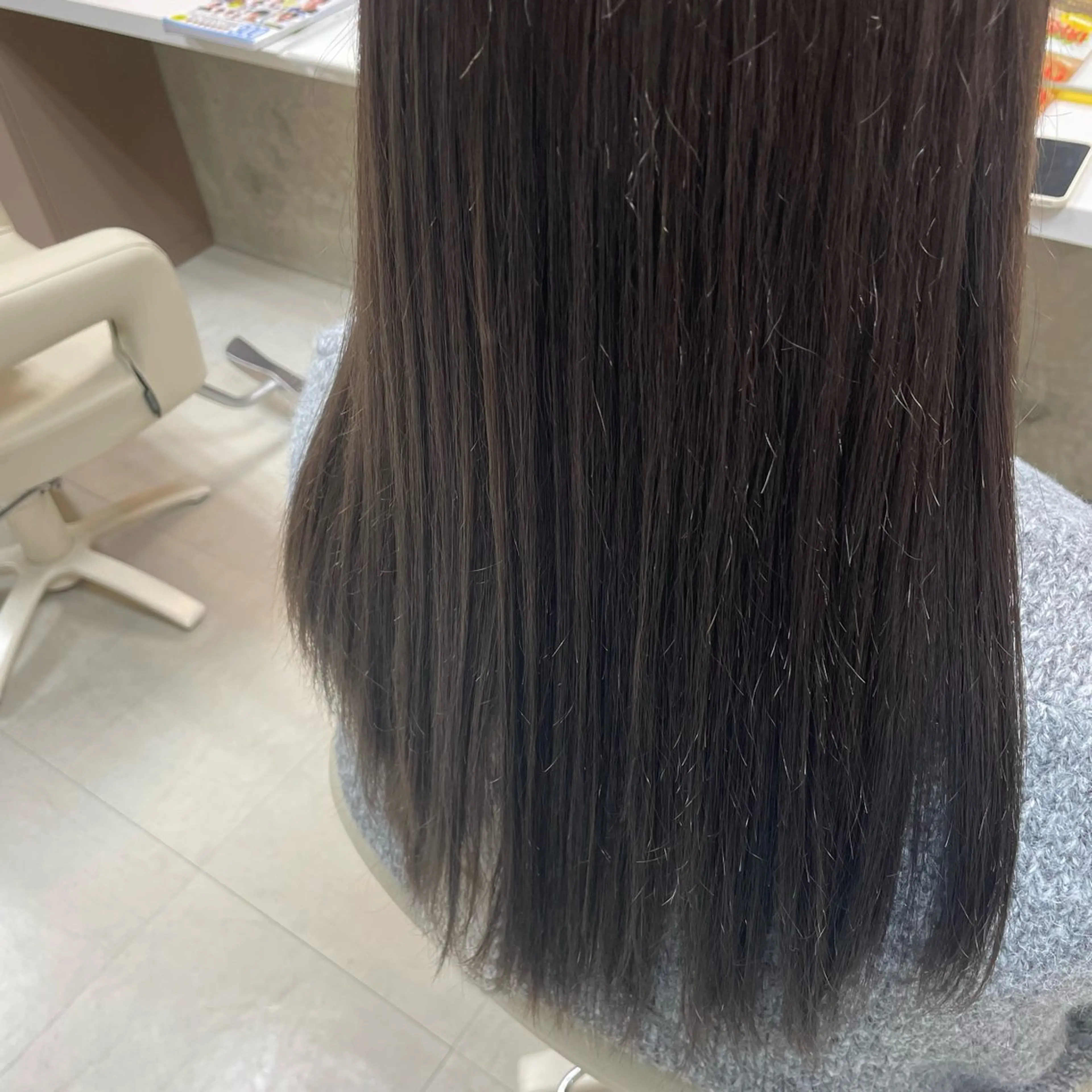 ロング カラー カット 縮毛矯正 トリートメント 坂本 沙也加のヘアスタイル