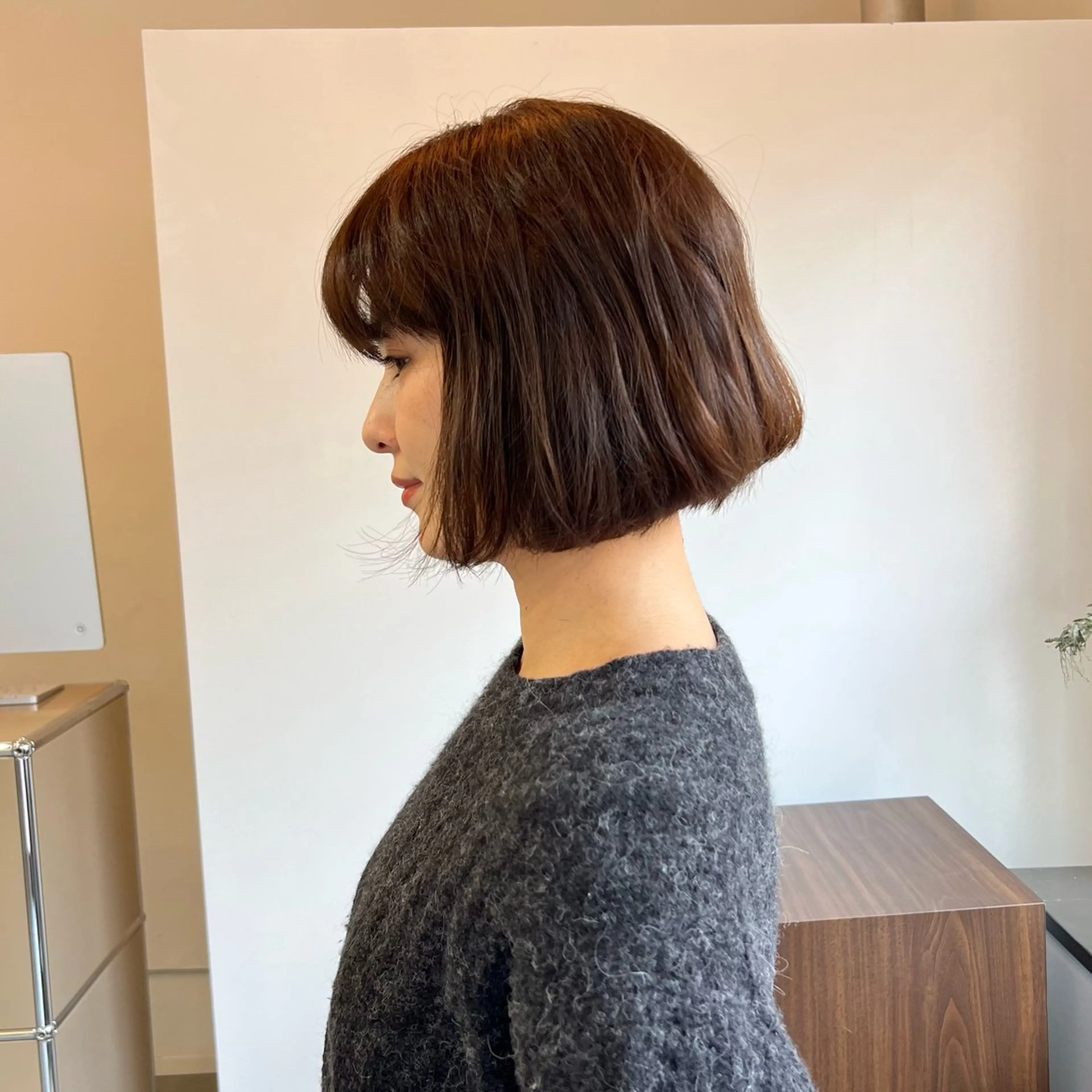 ショート カラー ブラウンカラー ボブ カット ヘアカラー トリートメント 蔵前 デザインカット KOBAYASHIのその他イメージ