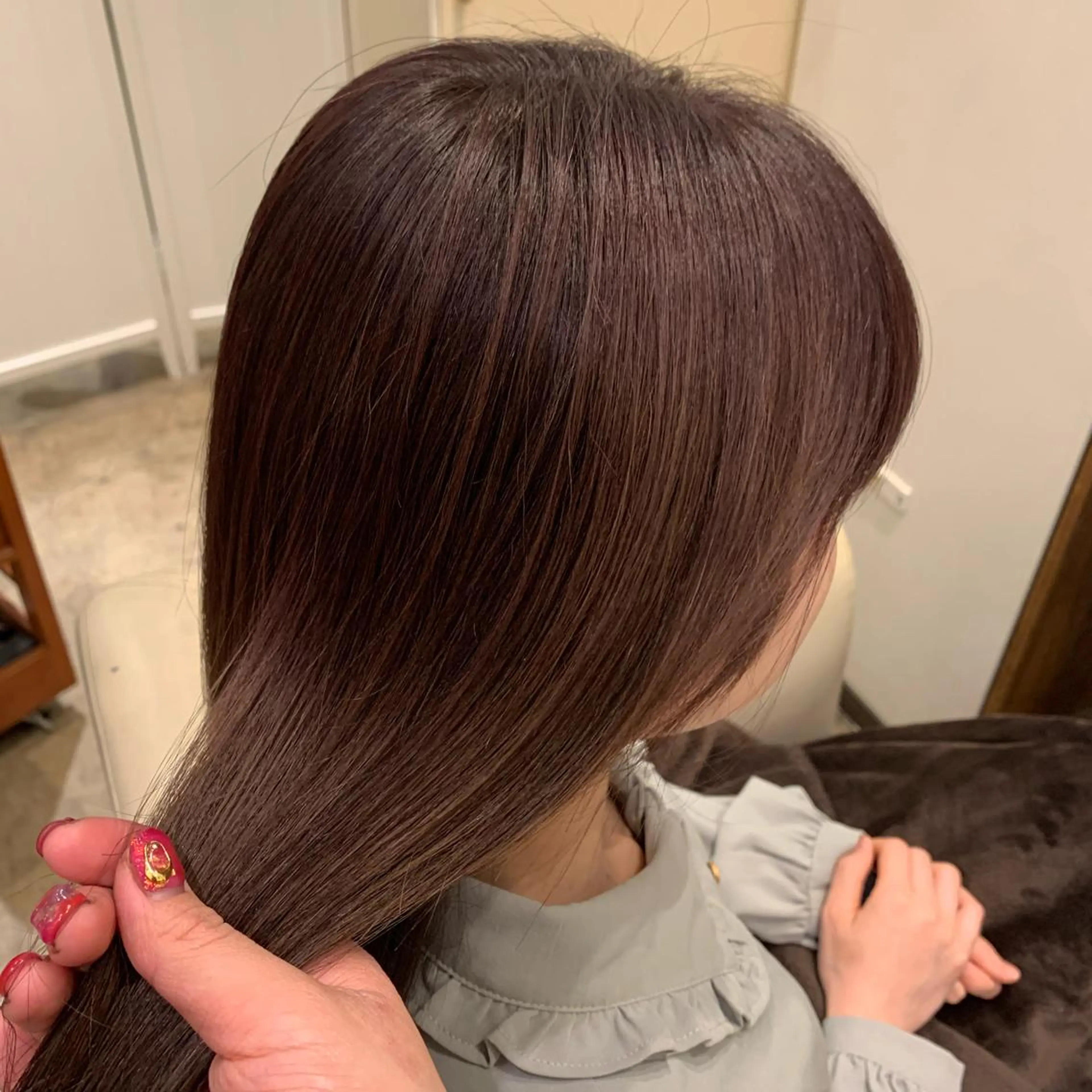 ロング カラー カット ヘアカラー トリートメント 【完全個室】髪質改善 暖色カラー/山崎唯奈のヘアスタイル