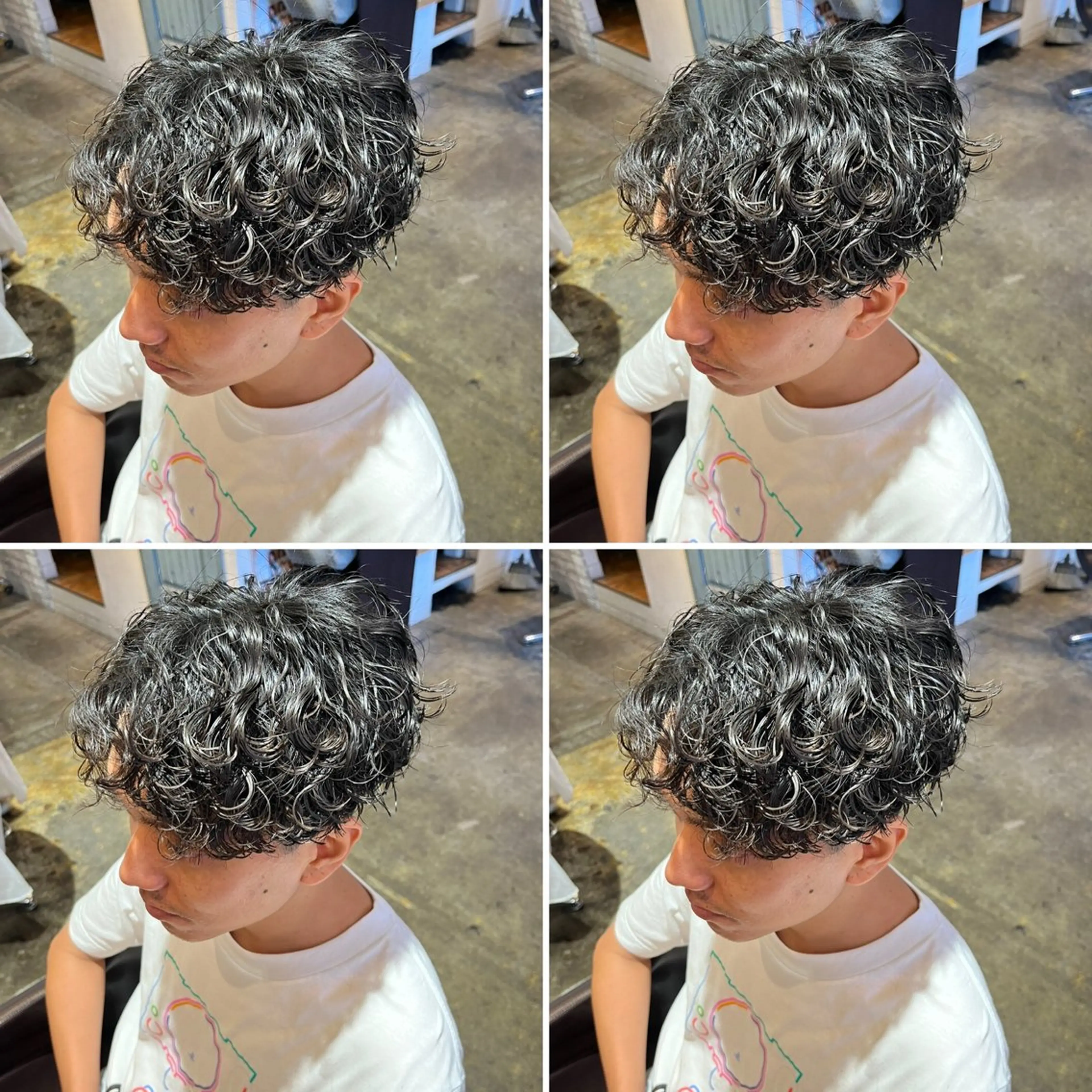 パーマ メンズ カット パーマ トリートメント ヘアセット 💈メンズパーマ特化 店長望月謙二郎💈のヘアスタイル