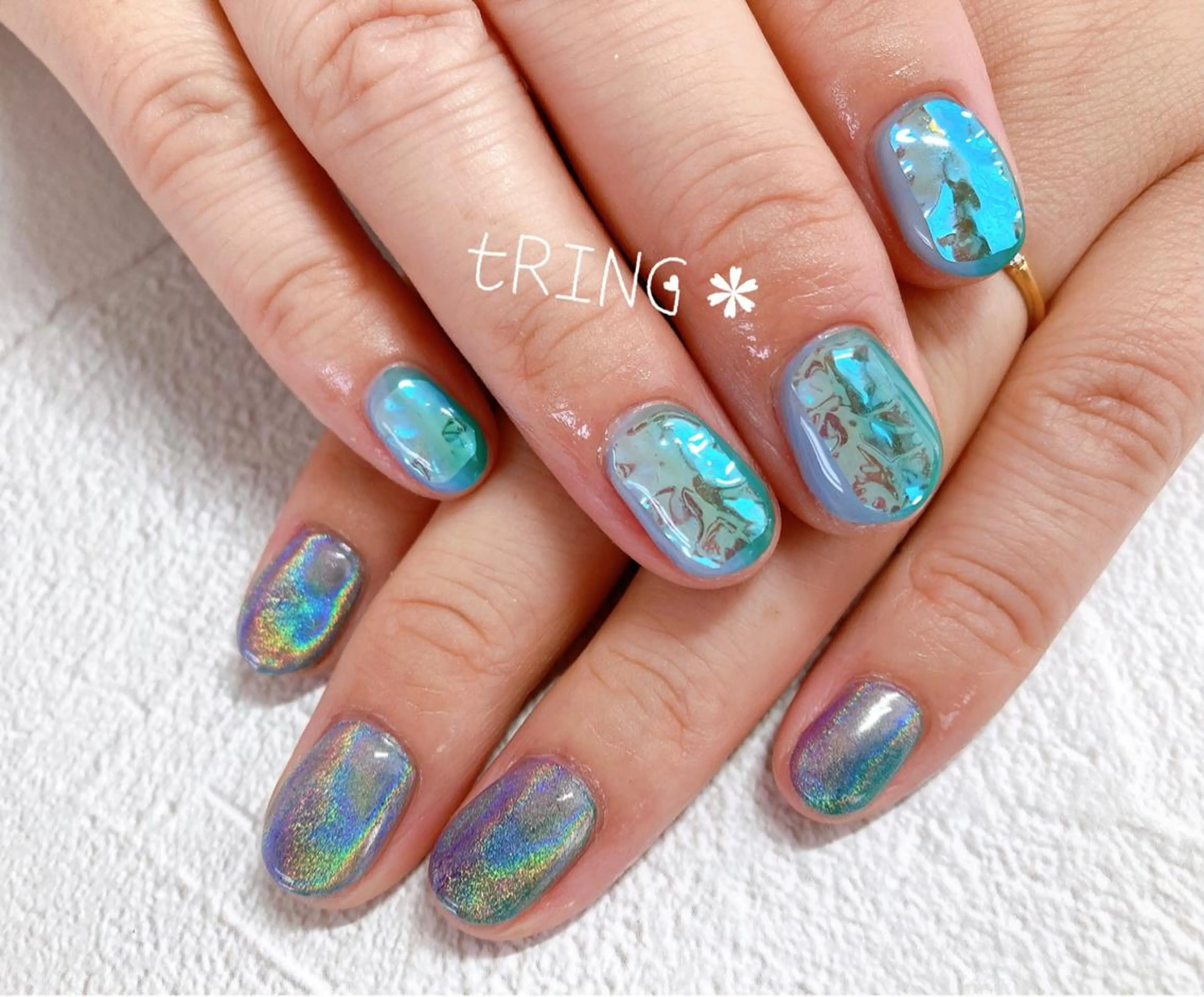 ネイル ハンドネイル tRING* しいの木台のネイルデザイン