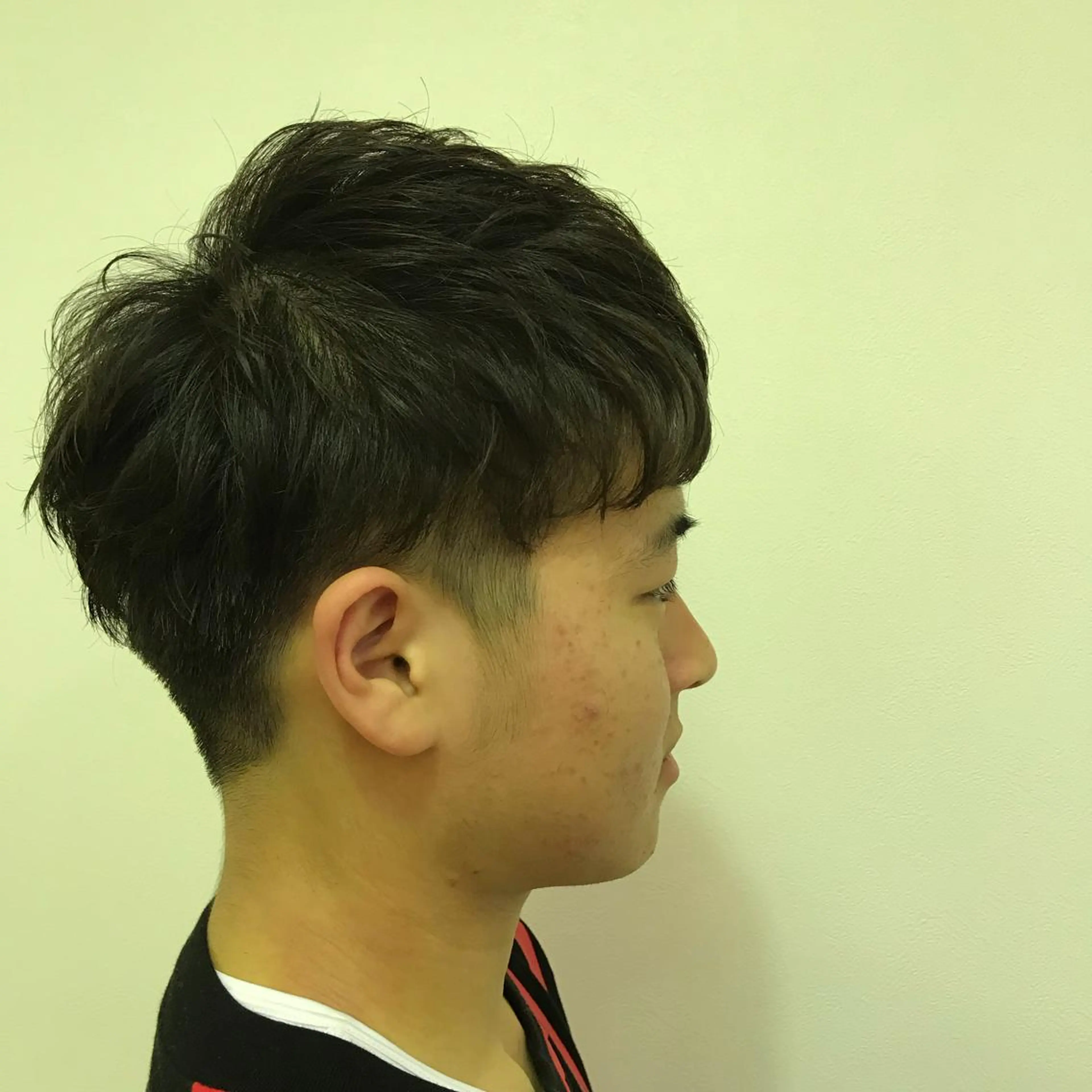 ショート カラー パーマ メンズ ニュアンスパーマ/ レイヤー/茶屋町のヘアスタイル
