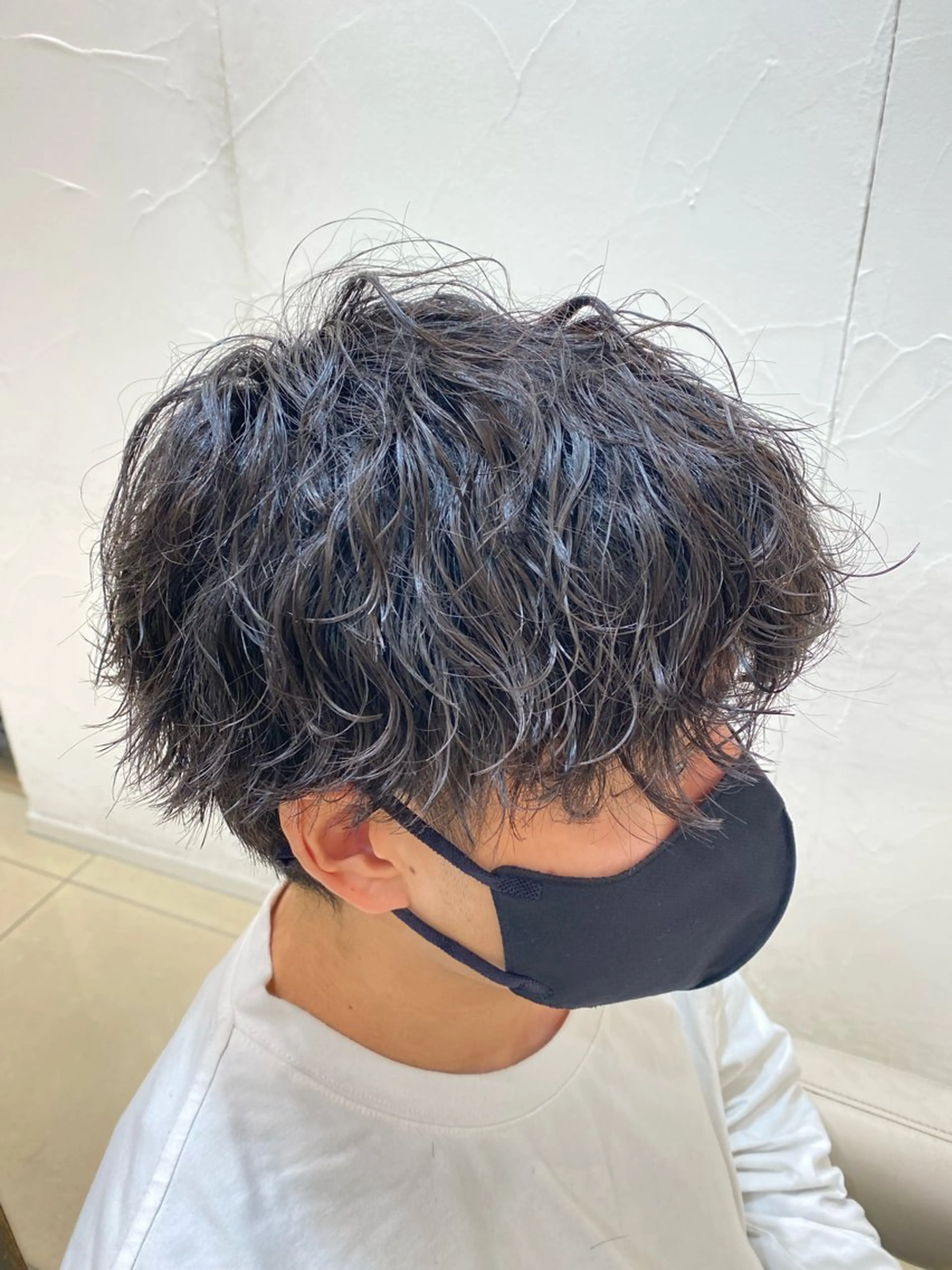 ショート パーマ メンズ カット パーマ メンズ特化型美容師 栗山勇人のヘアスタイル
