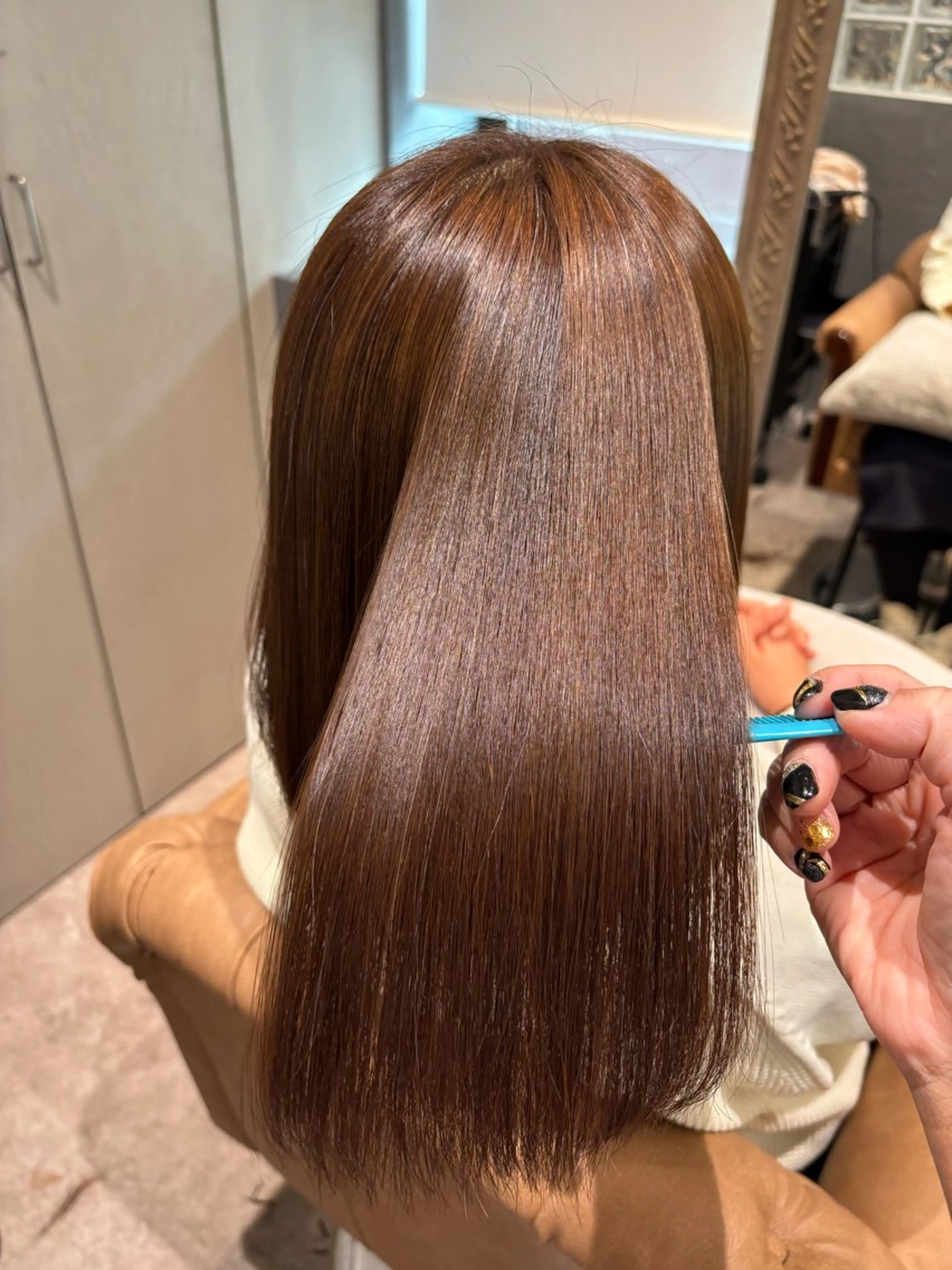 ミディアム 縮毛矯正 あかね☆ヘアアレンジ /ボブ/縮毛矯正のヘアスタイル