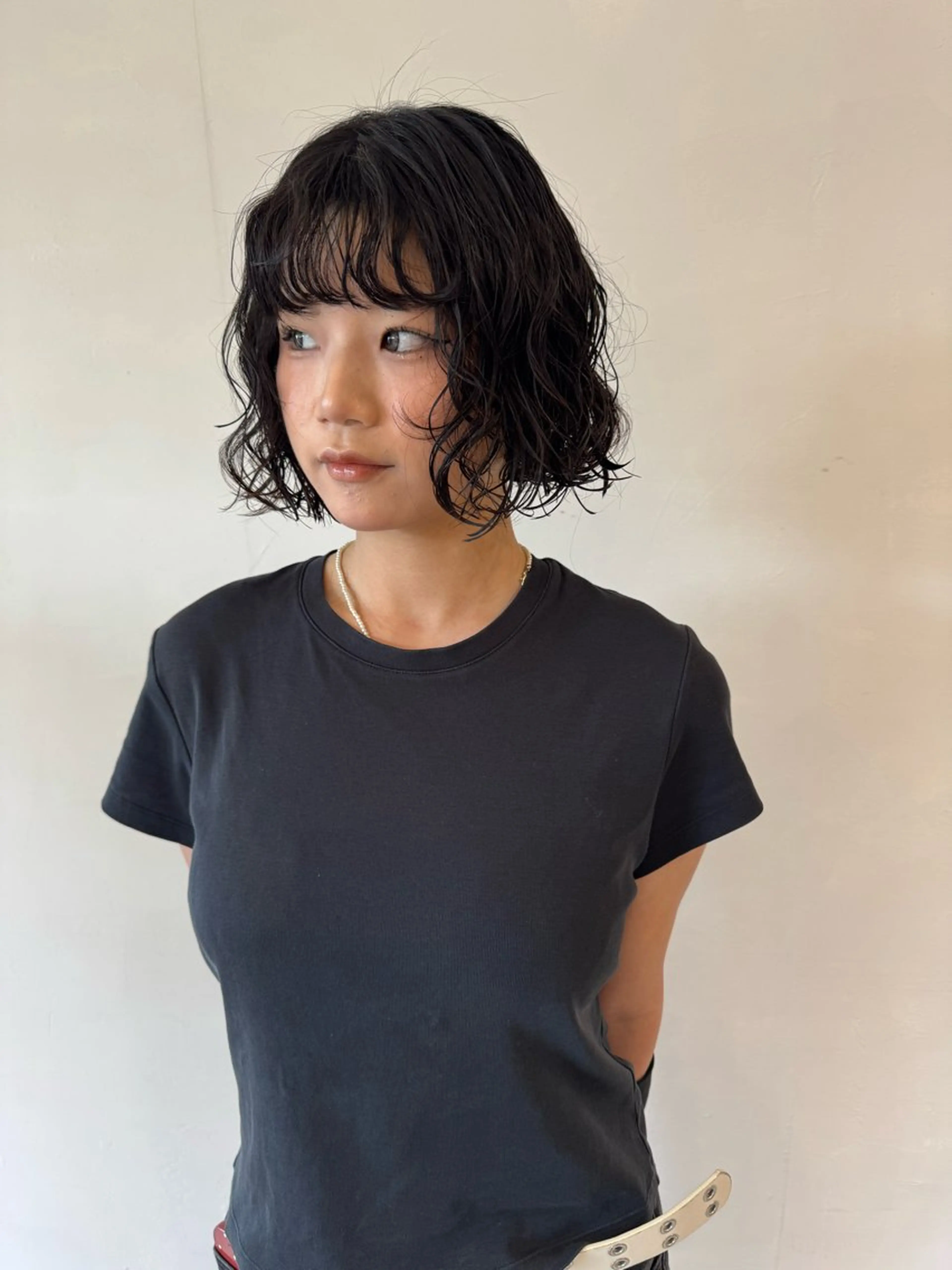 ミディアム パーマ ill/ダブルカラー 髪質改善/小島のヘアスタイル