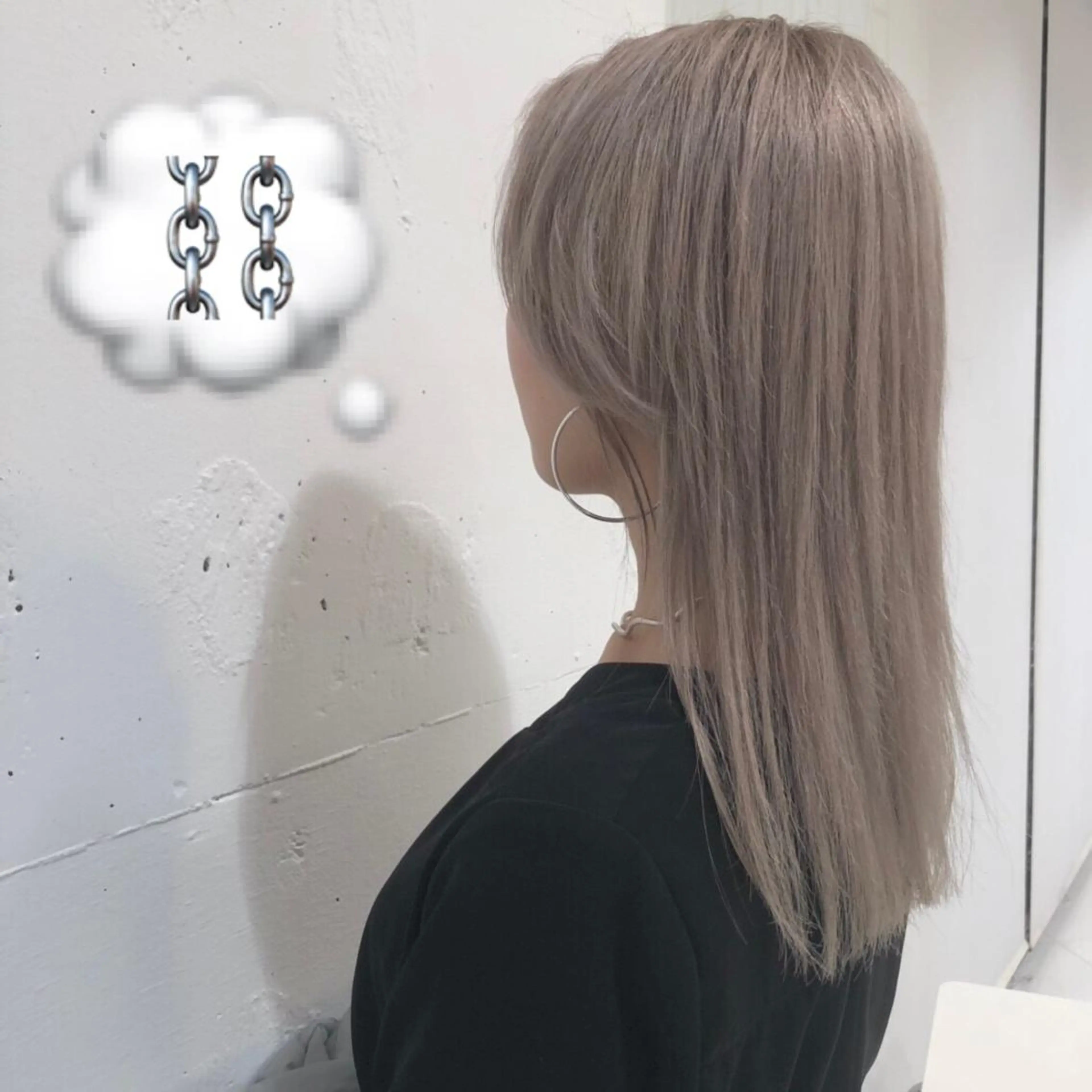 ミディアム ヘアカラー サイレント美容師 アイリィのヘアスタイル
