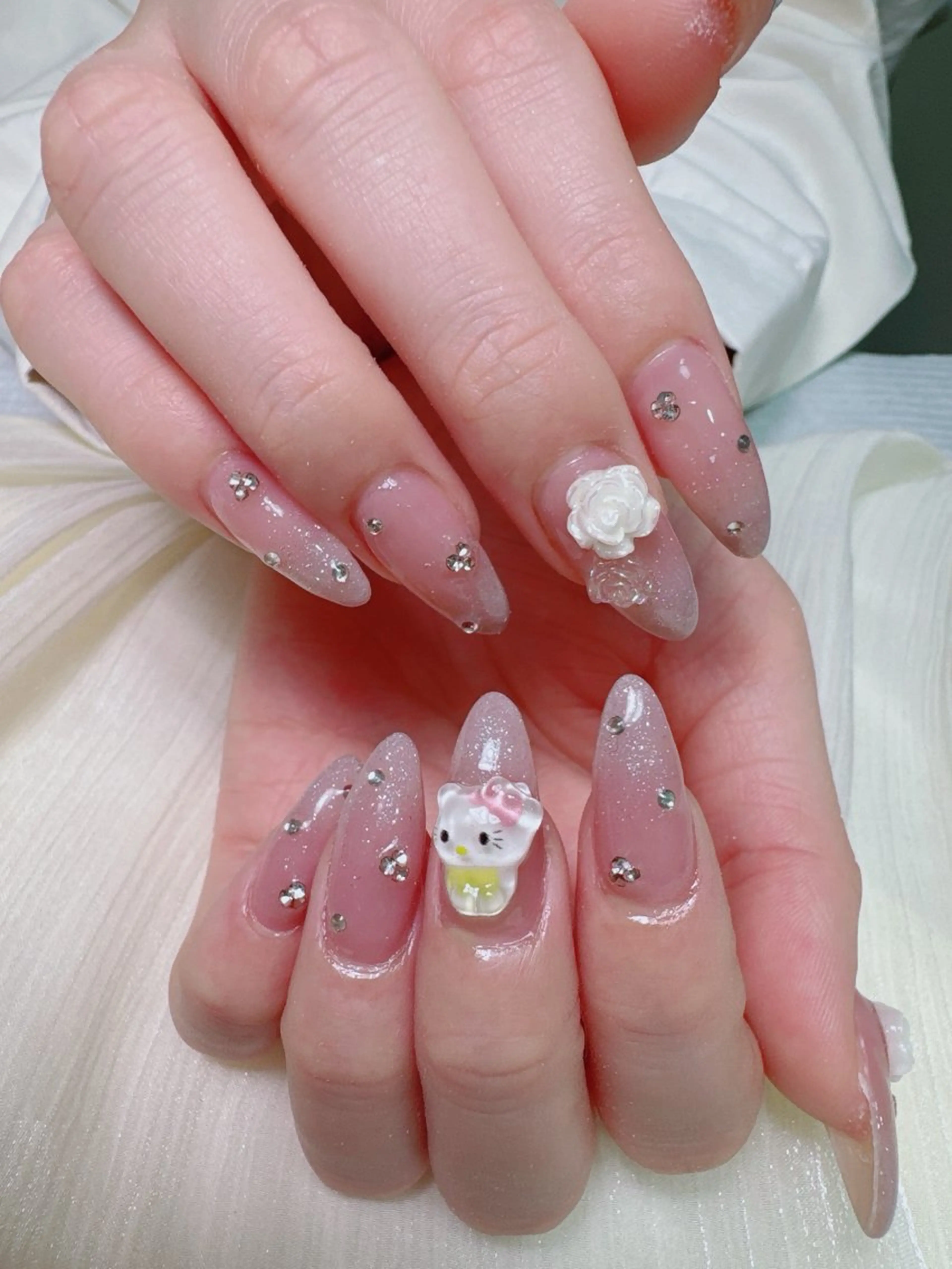 ネイル ラメ(グリッター) 持ち込み ワンカラーネイル 春ネイル 夏ネイル ハンドネイル Miu nailのネイルデザイン