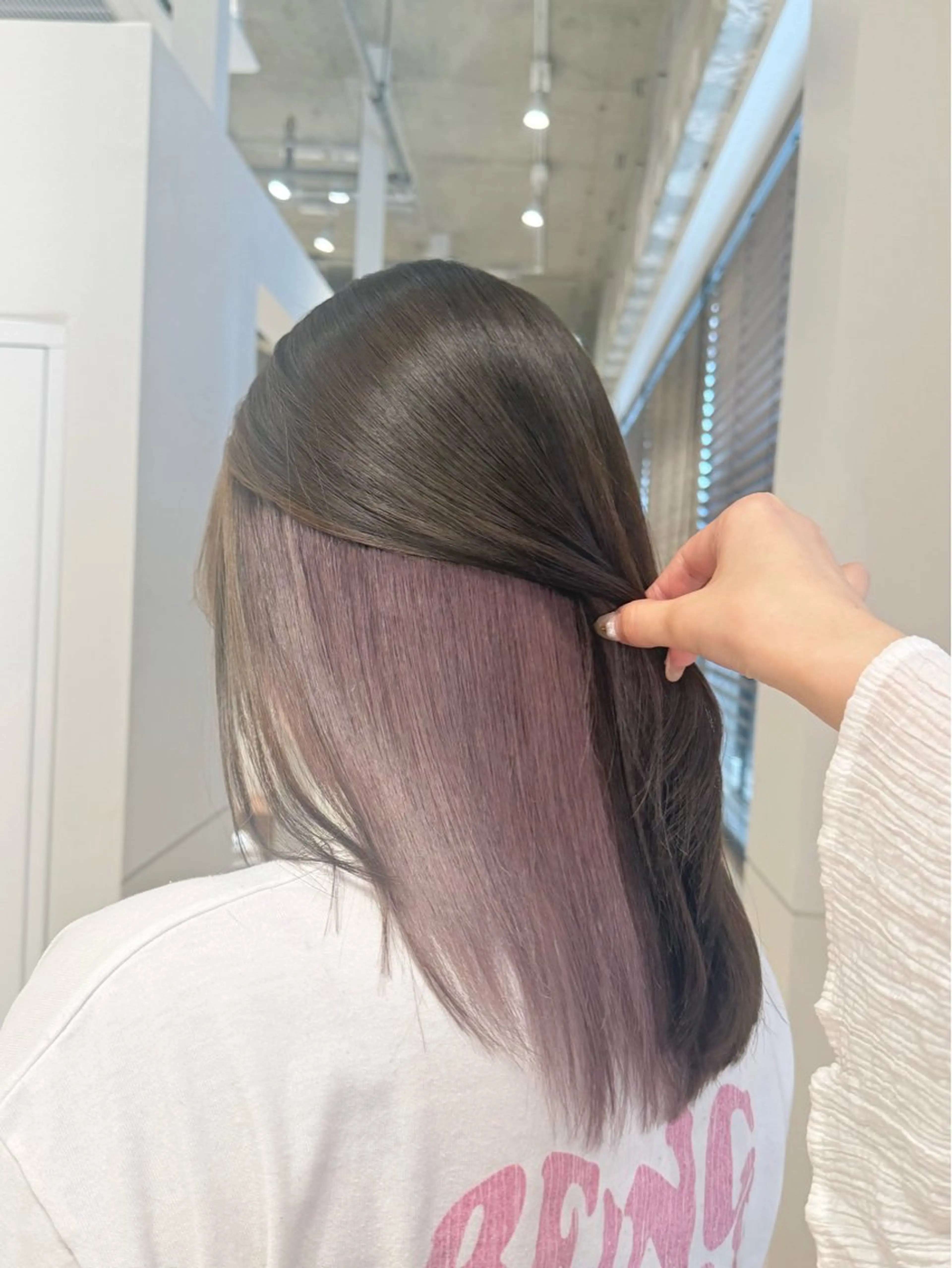 セミロング カラー 🩰透明感カラー♡ UTA🩰のヘアスタイル