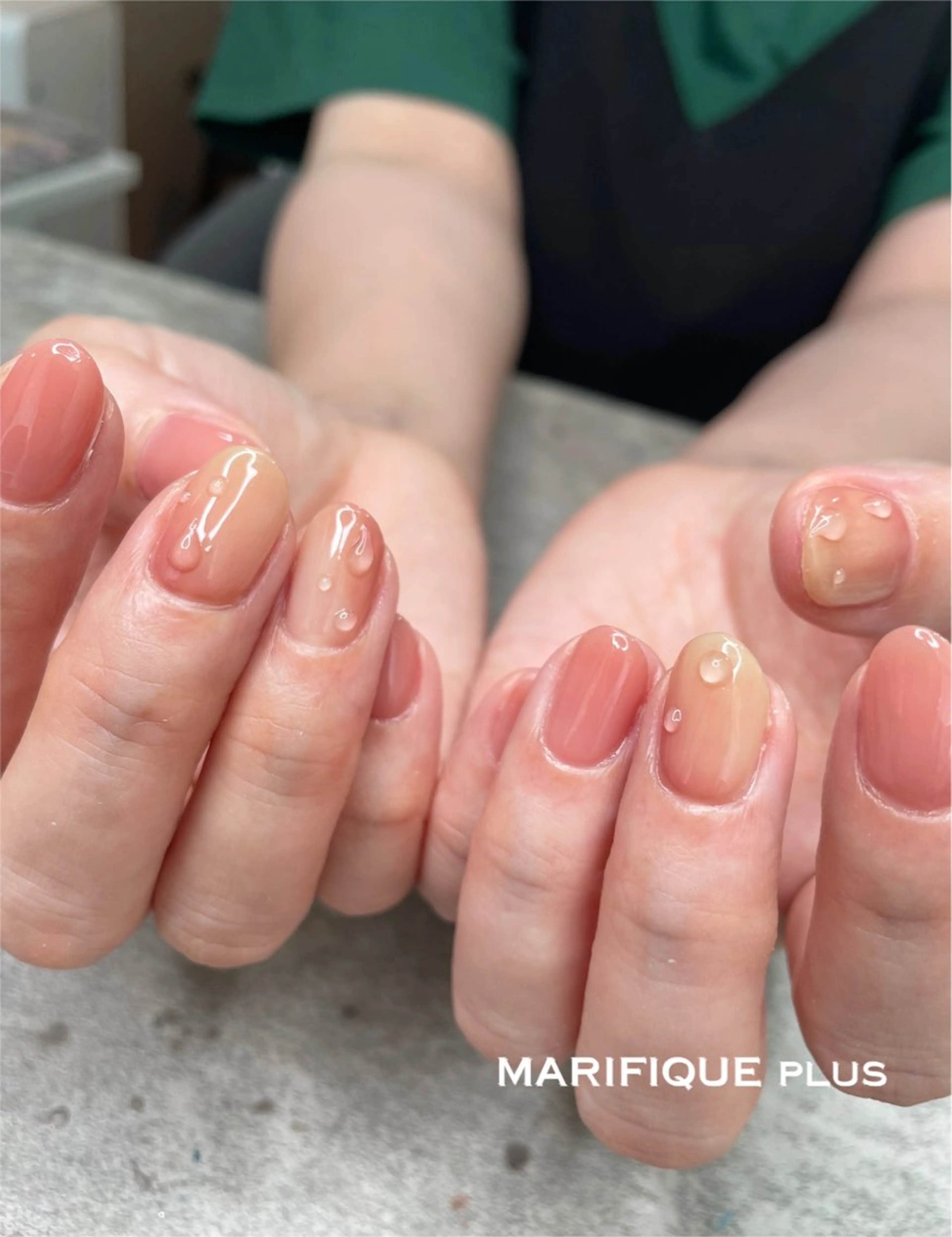 ネイル チークネイル グラデーション ピンク ma riのネイルデザイン