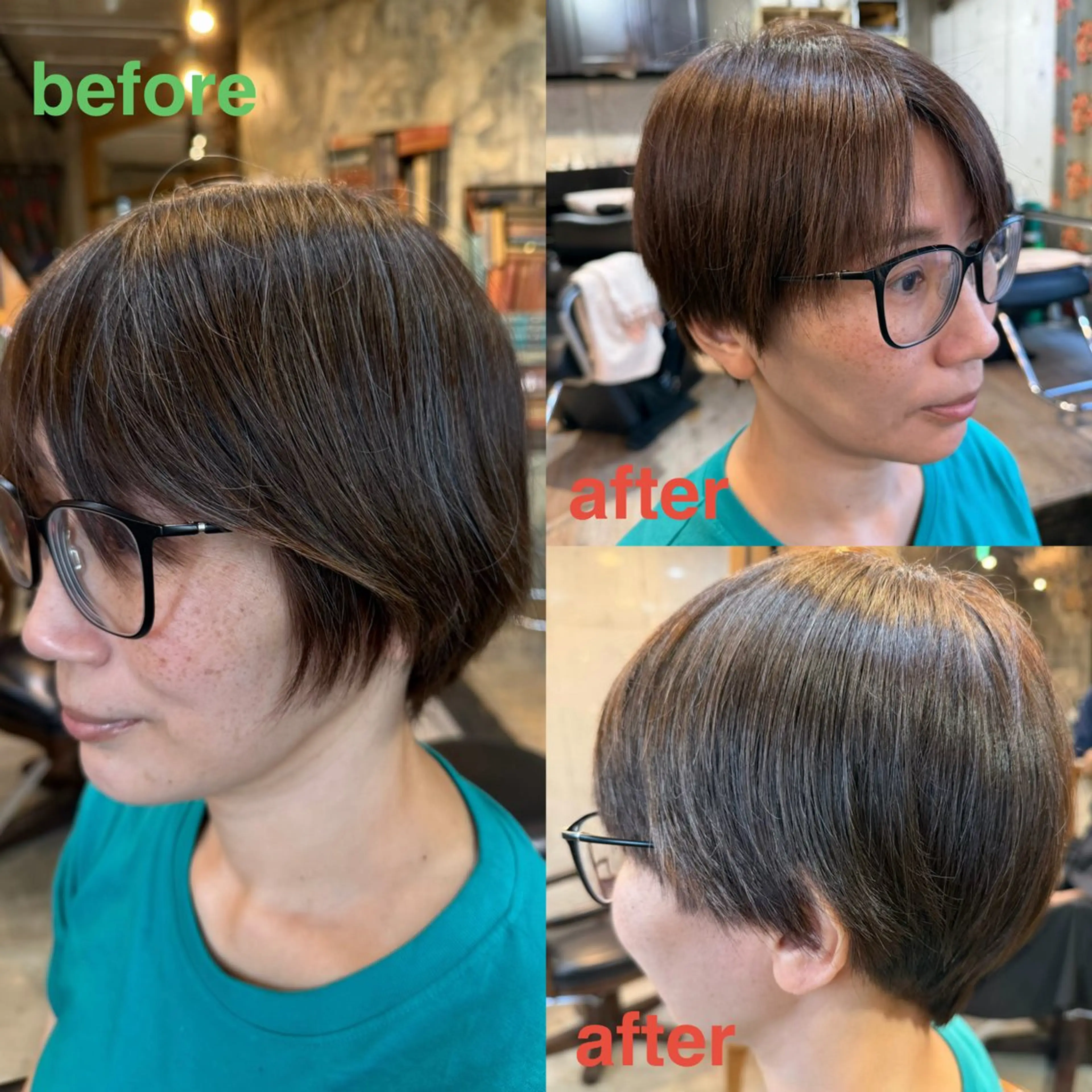 ショート カット ヘアカラー トリートメント 🍀Ryosuke 🍀のヘアスタイル