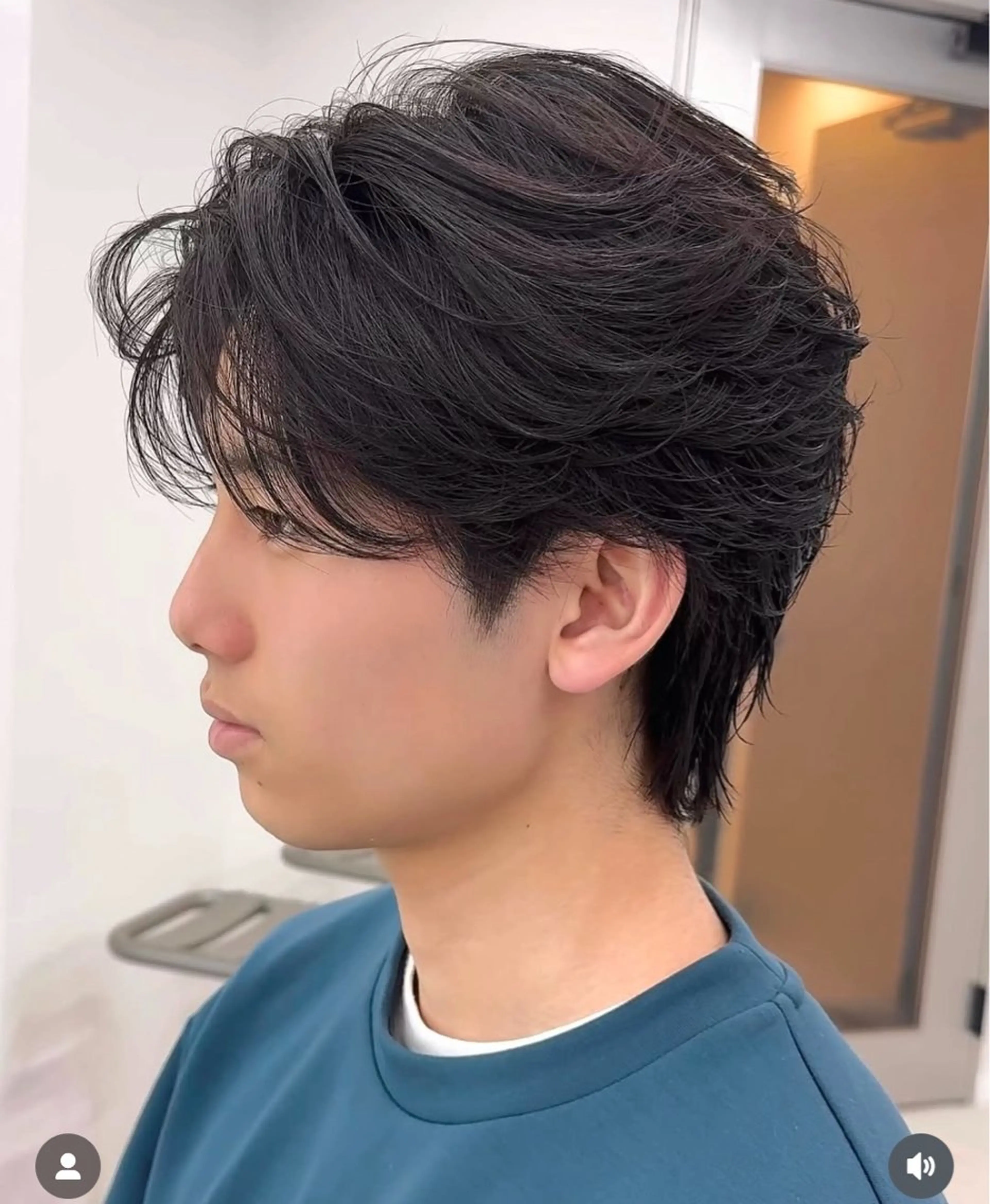 メンズ タマシロカリン 艶カラー/レイヤーのヘアスタイル