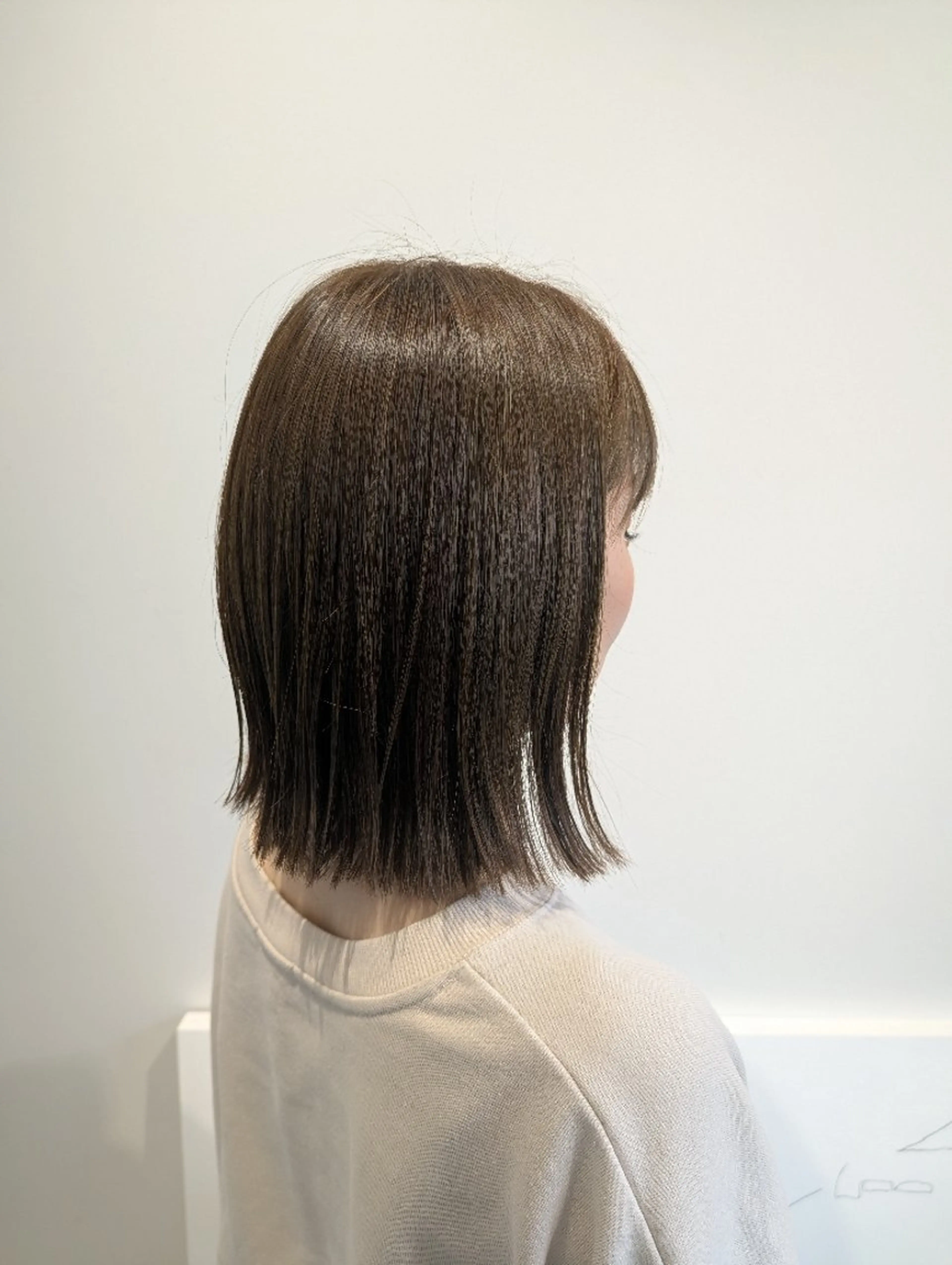 セミロング ボブ カット ヘアカラー newi 天王寺　 masakoのヘアスタイル