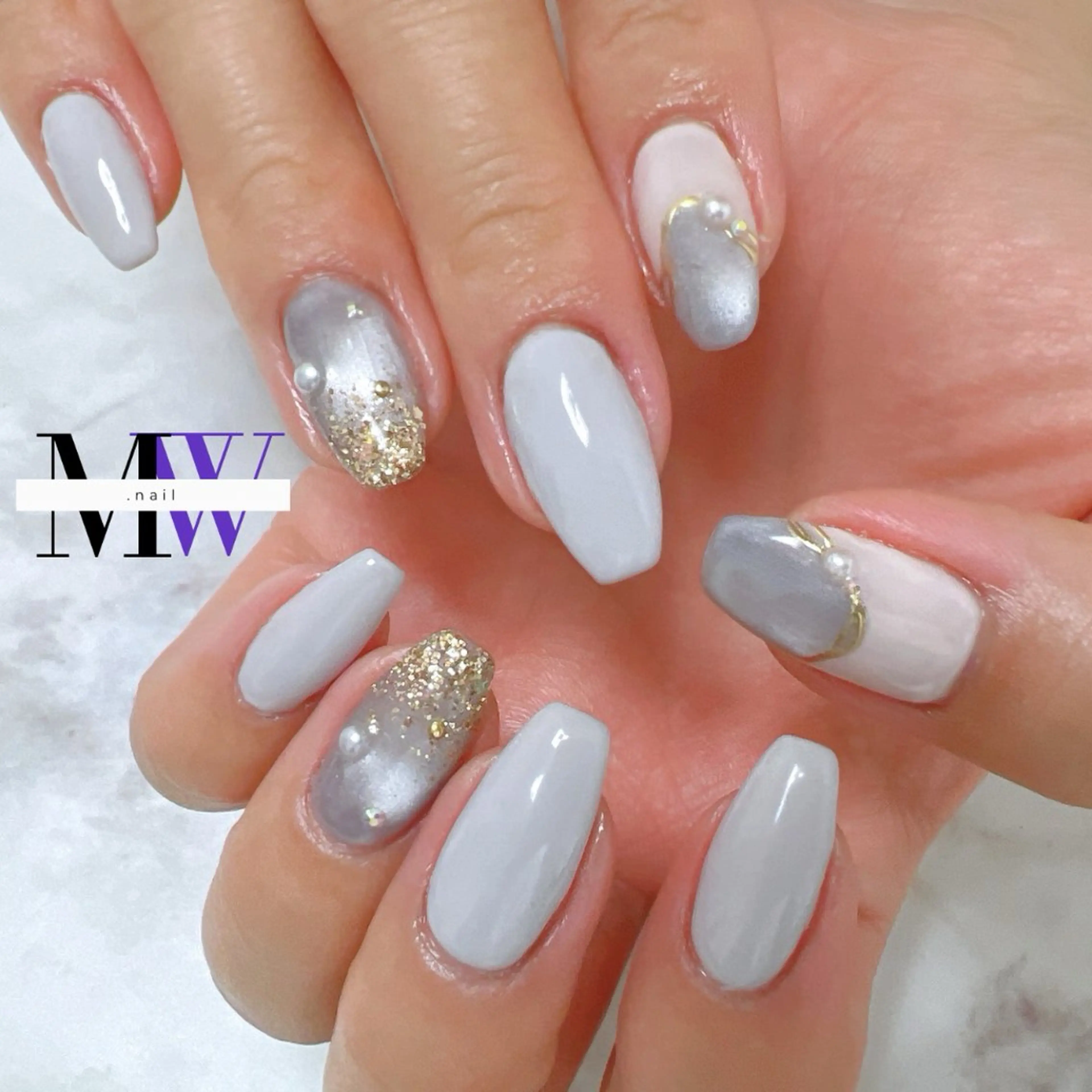 ネイル ニュアンスネイル ハンドネイル MW .nailのネイルデザイン