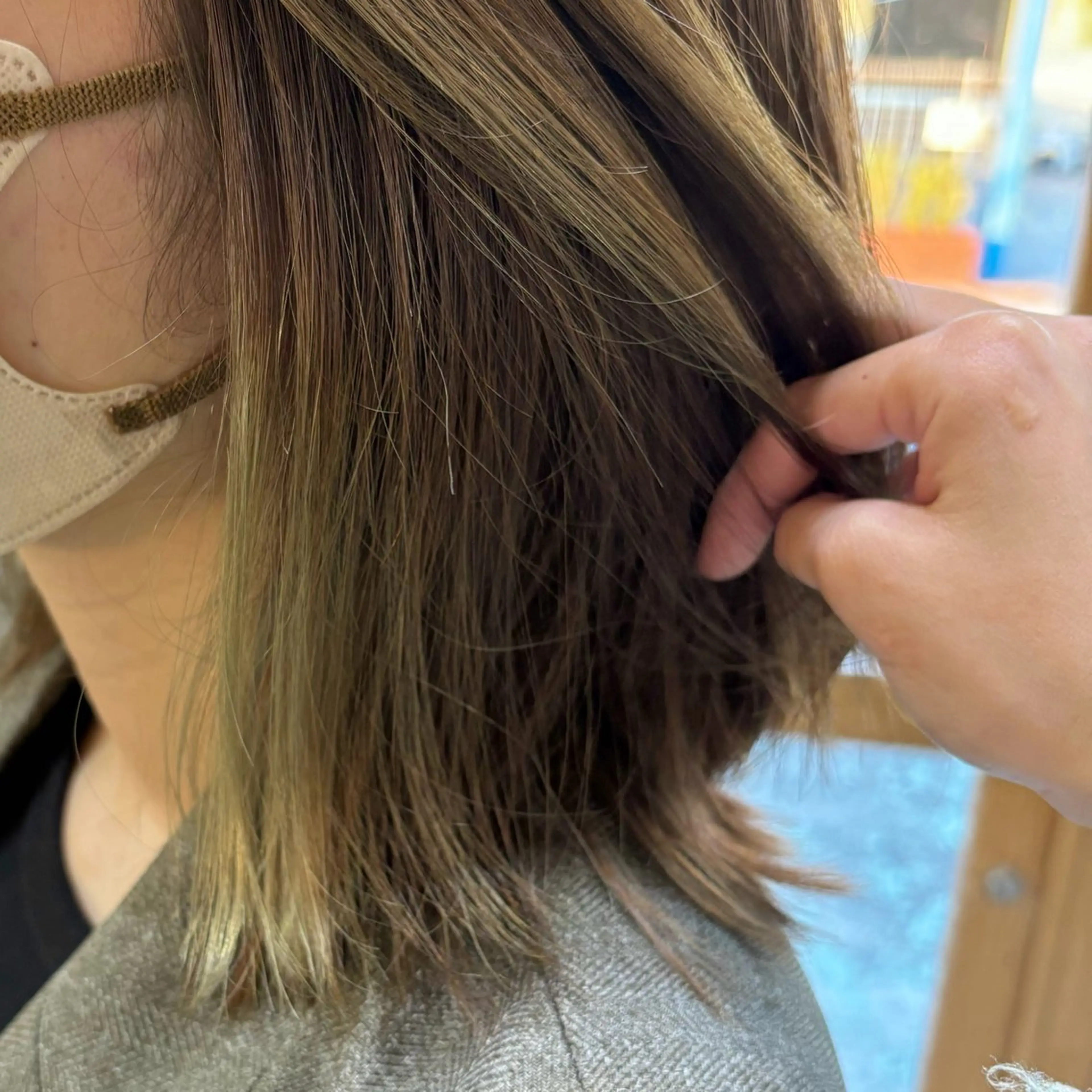 ミディアム カラー カット ヘアカラー 大西 未来のヘアスタイル