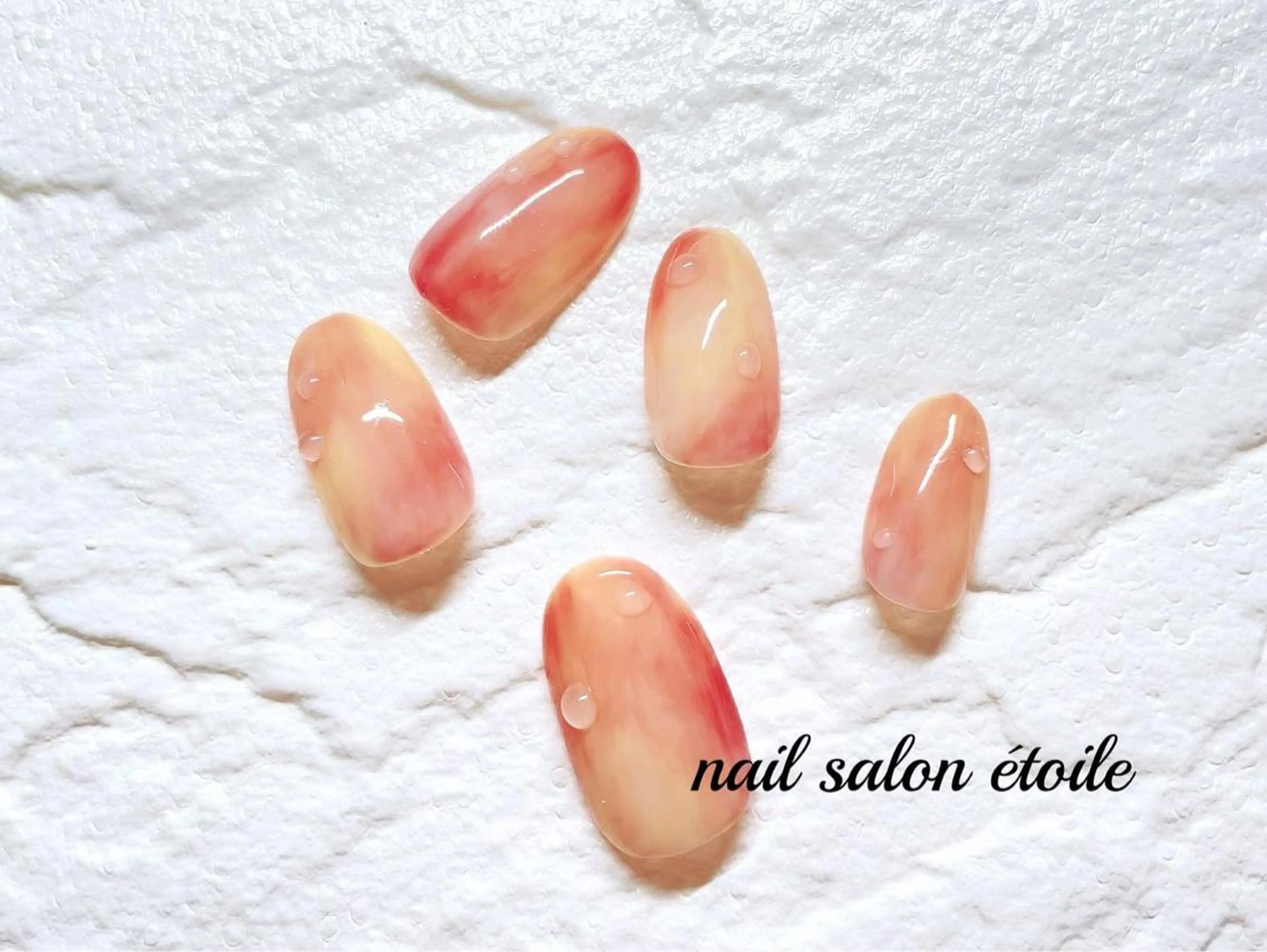 ネイル ジェルネイル ニュアンスネイル ピンク ハンドネイル nail salon étoileのネイルデザイン