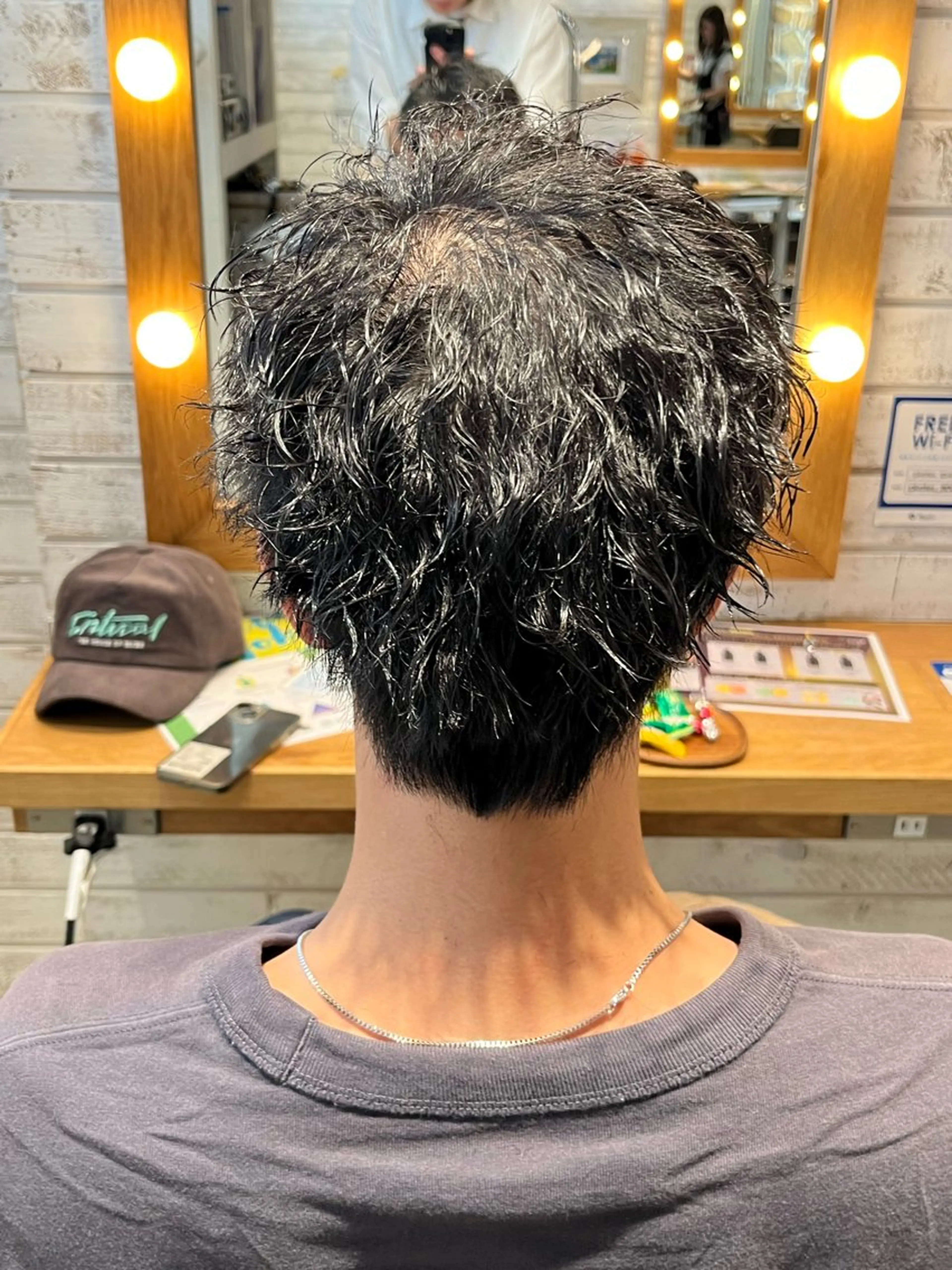 ミディアム パーマ 山本 爽羽のヘアスタイル