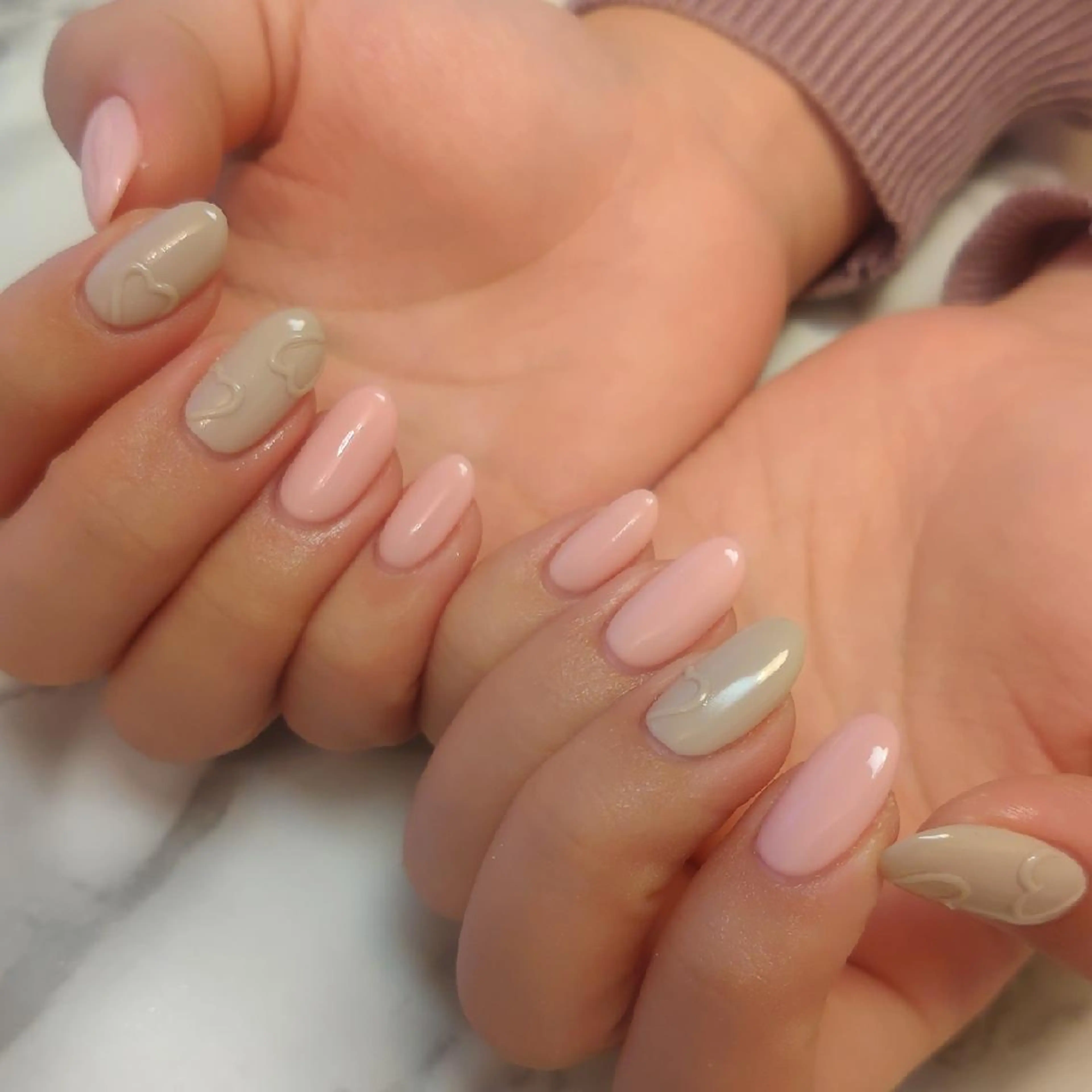 ネイル ハート ジェヌインネイル 河内のネイルデザイン