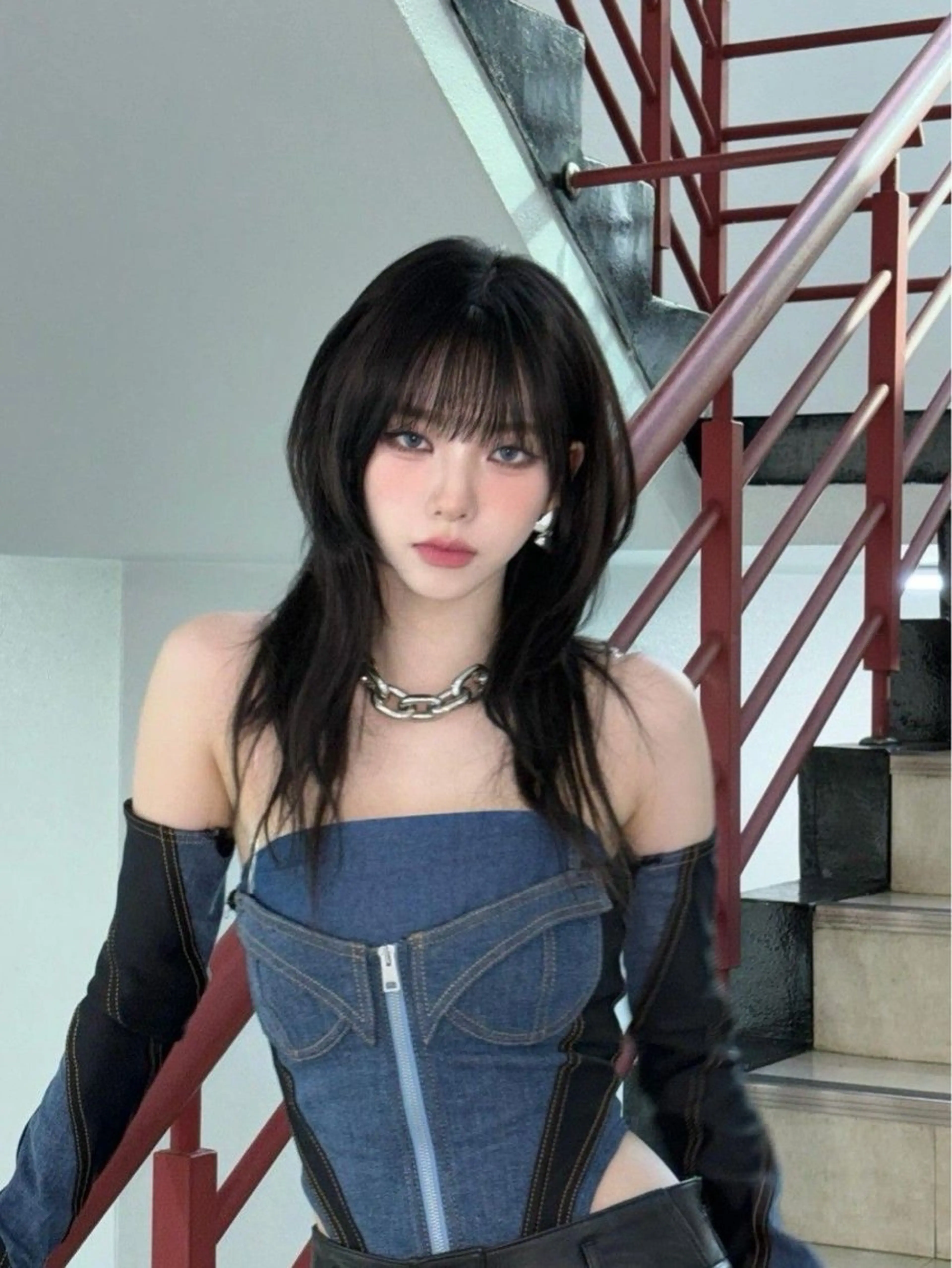 ロング ハイトーン/韓国 レイヤー/るか🎀のヘアスタイル