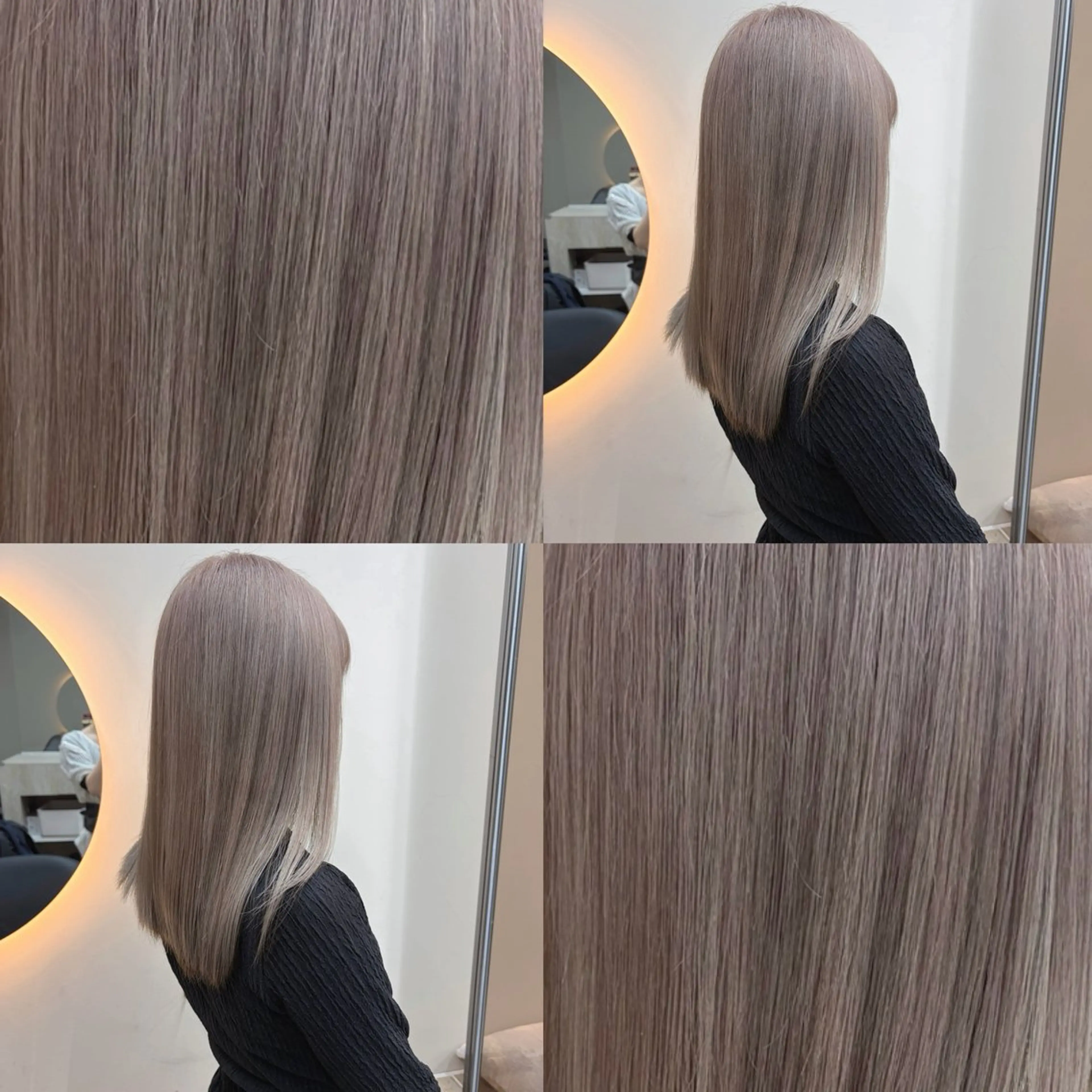 ミディアム カラー ベージュカラー ブリーチ ヘアカラー トリートメント 《柔らかhair𓍯 》木村美姫のヘアスタイル