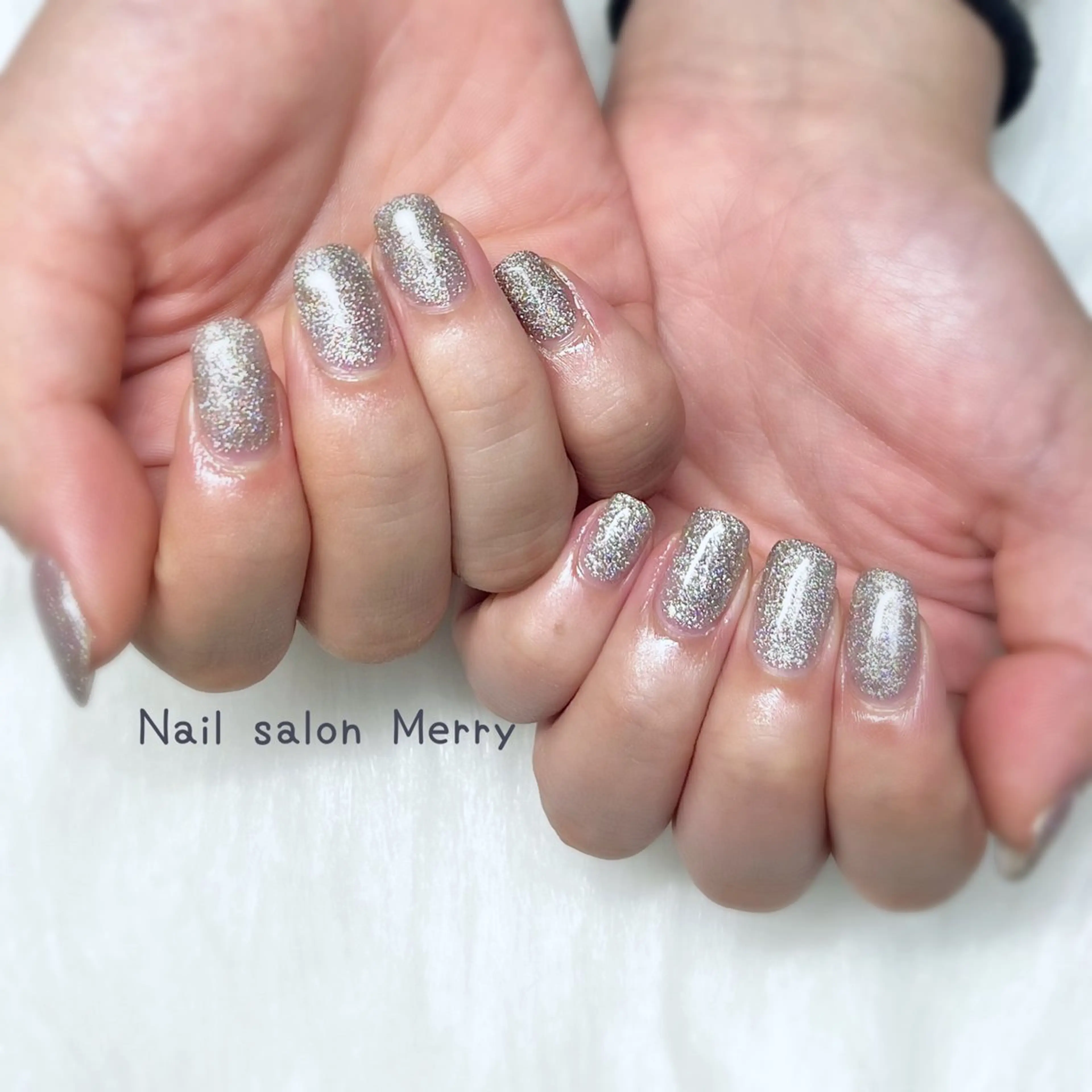 ネイル キラキラネイル ラメ(グリッター) ハンドネイル Nail salon Merryのネイルデザイン