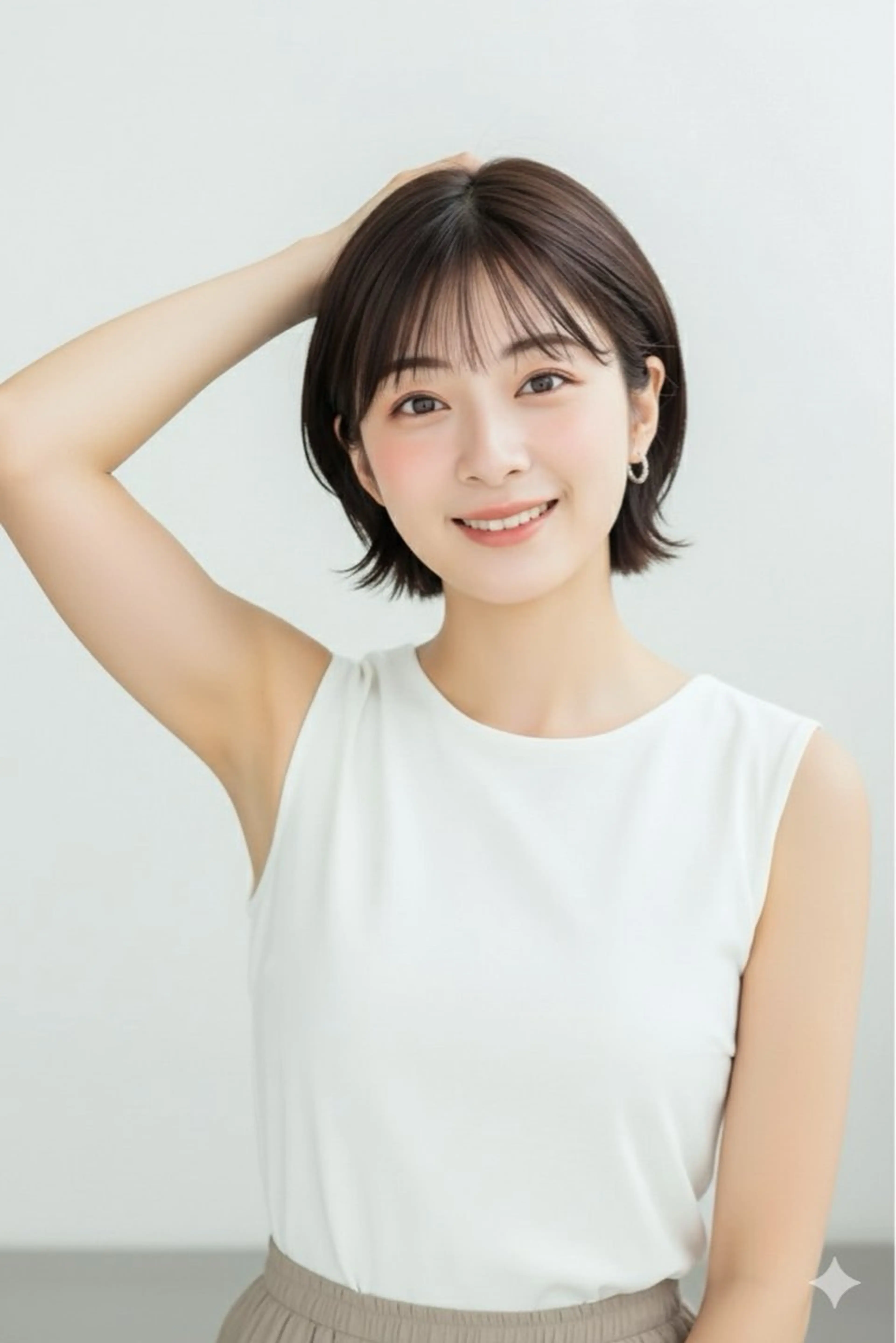 ショート カット ヘアカラー トリートメント ヘッドスパ ヘアセット リベルテ 渋谷のヘアスタイル