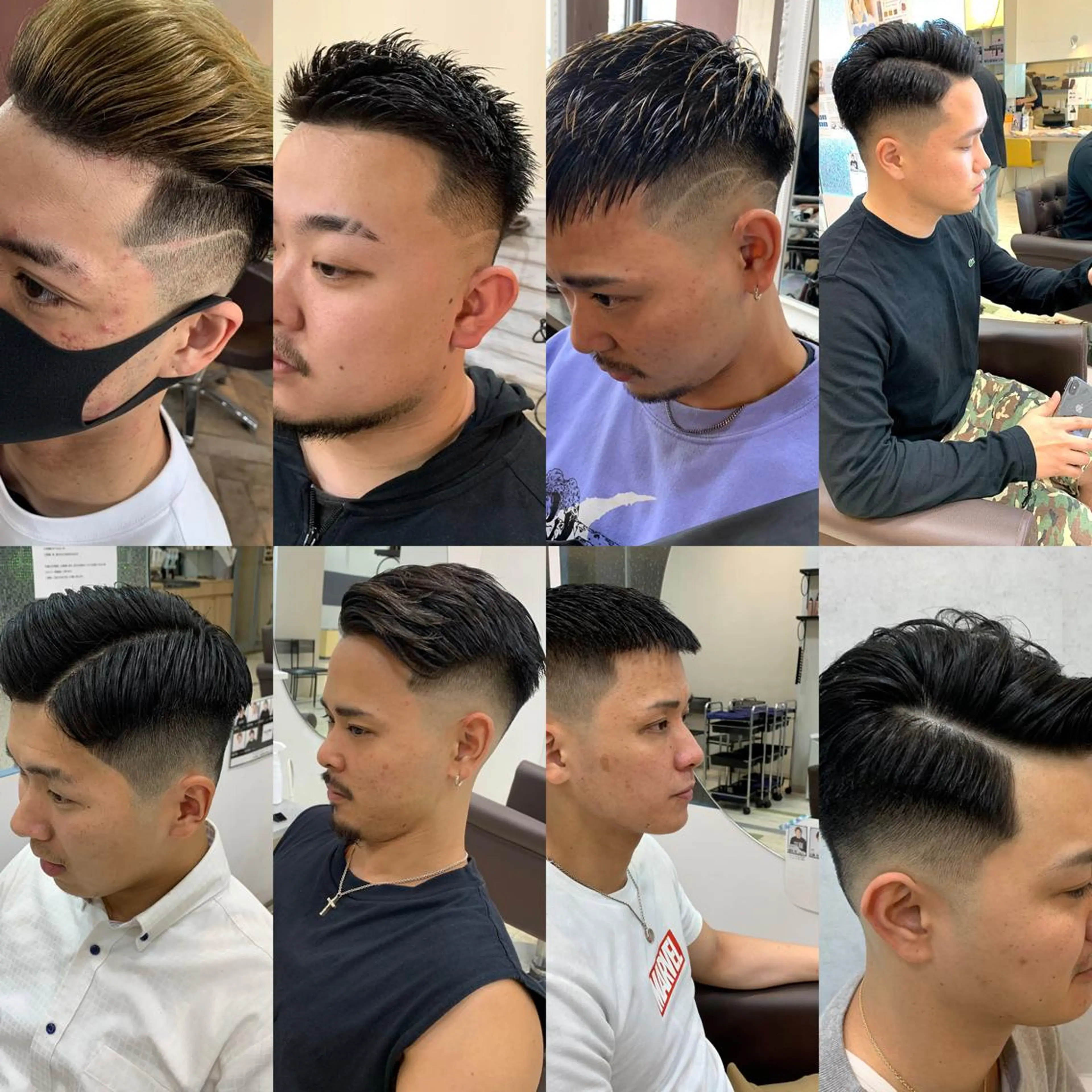 ショート パーマ メンズ フェードカット カット Men's salon ANSWER所属・メンズサロン ANSWERのヘアスタイル