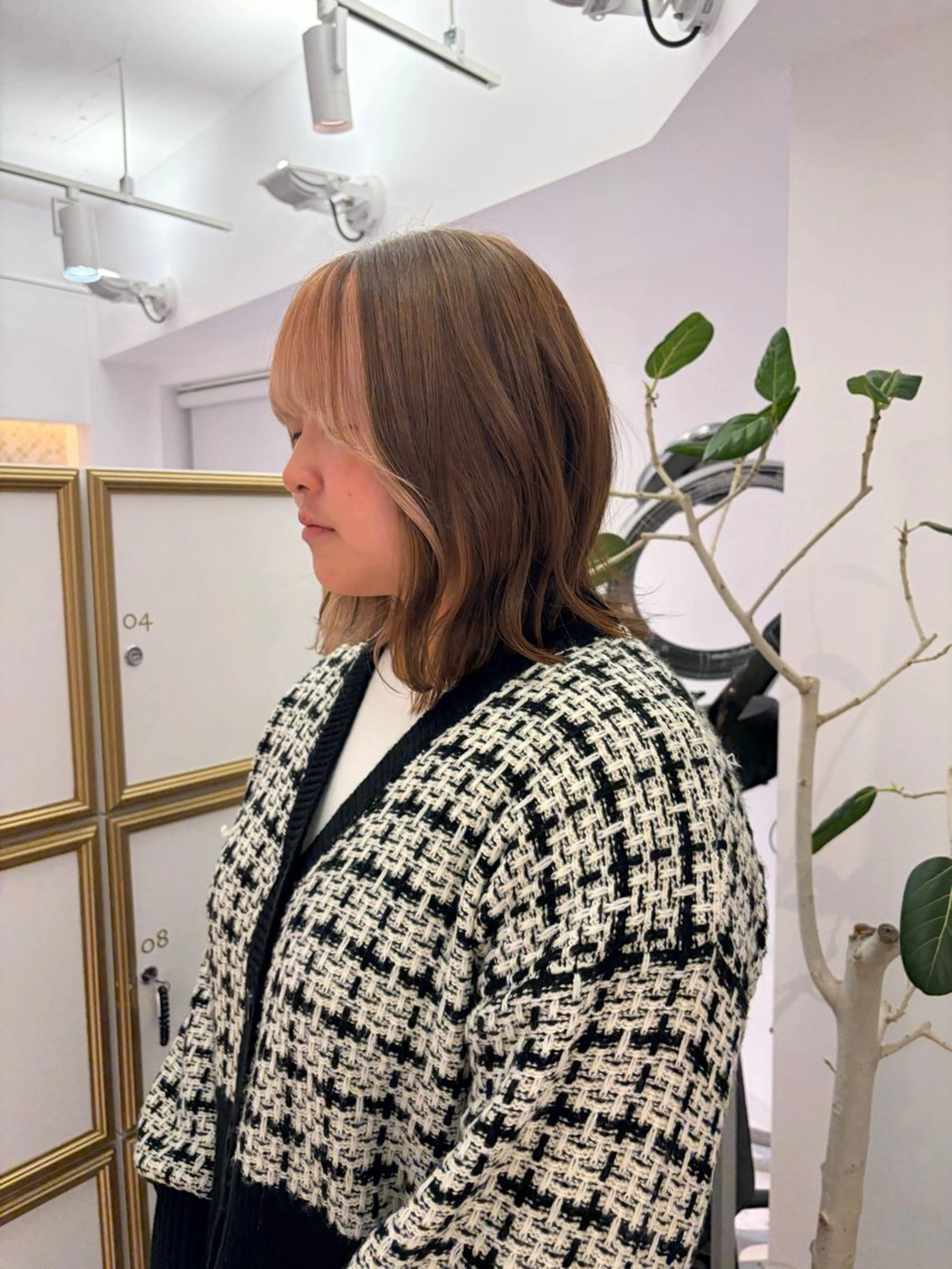 ミディアム カット ヘアカラー 🍓似合わせカット× パーマ／矢木🍓のヘアスタイル