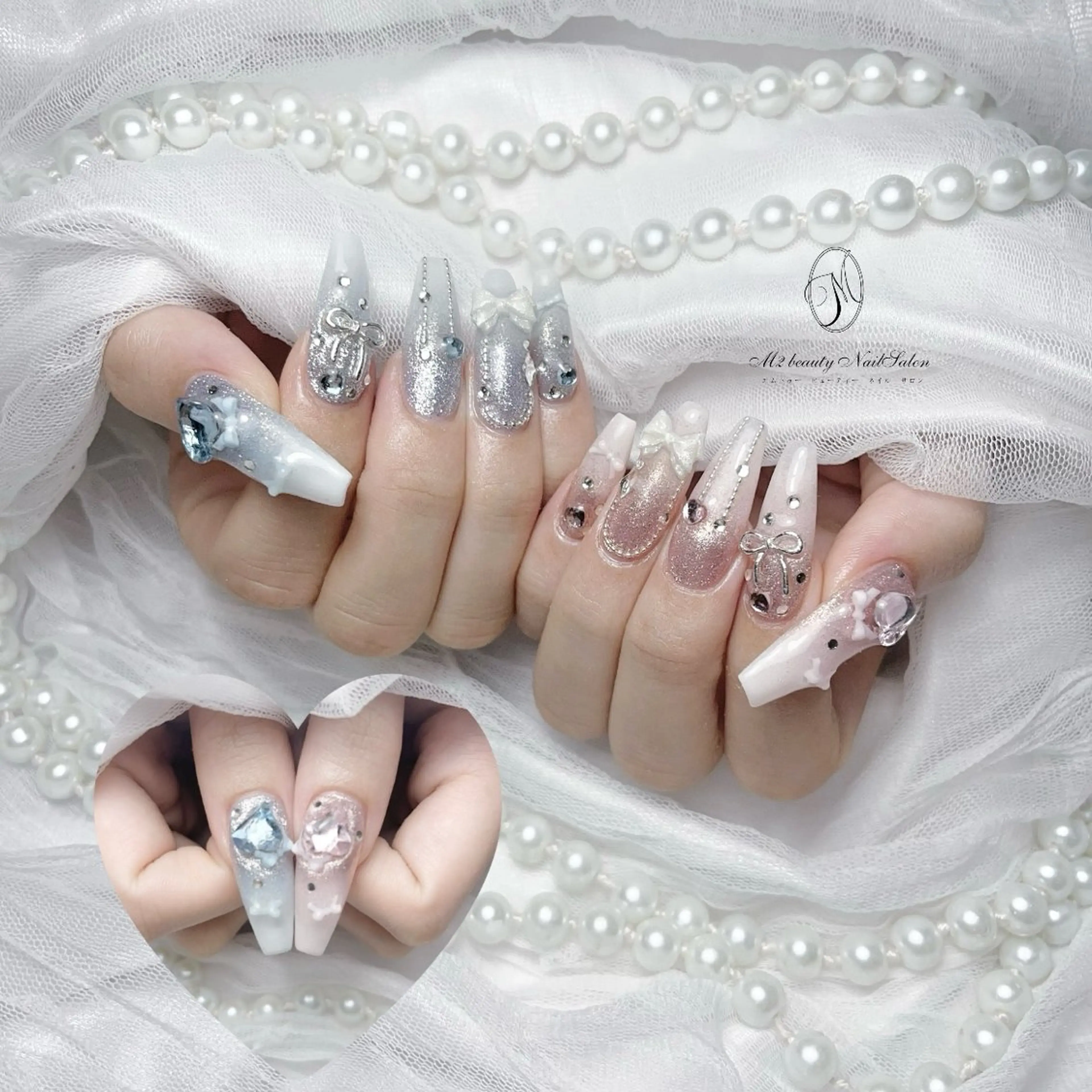 ネイル 長さ出し ジェルネイル パラジェル スカルプネイル ネイルチップ ハンドネイル M2 beauty Nankaのネイルデザイン