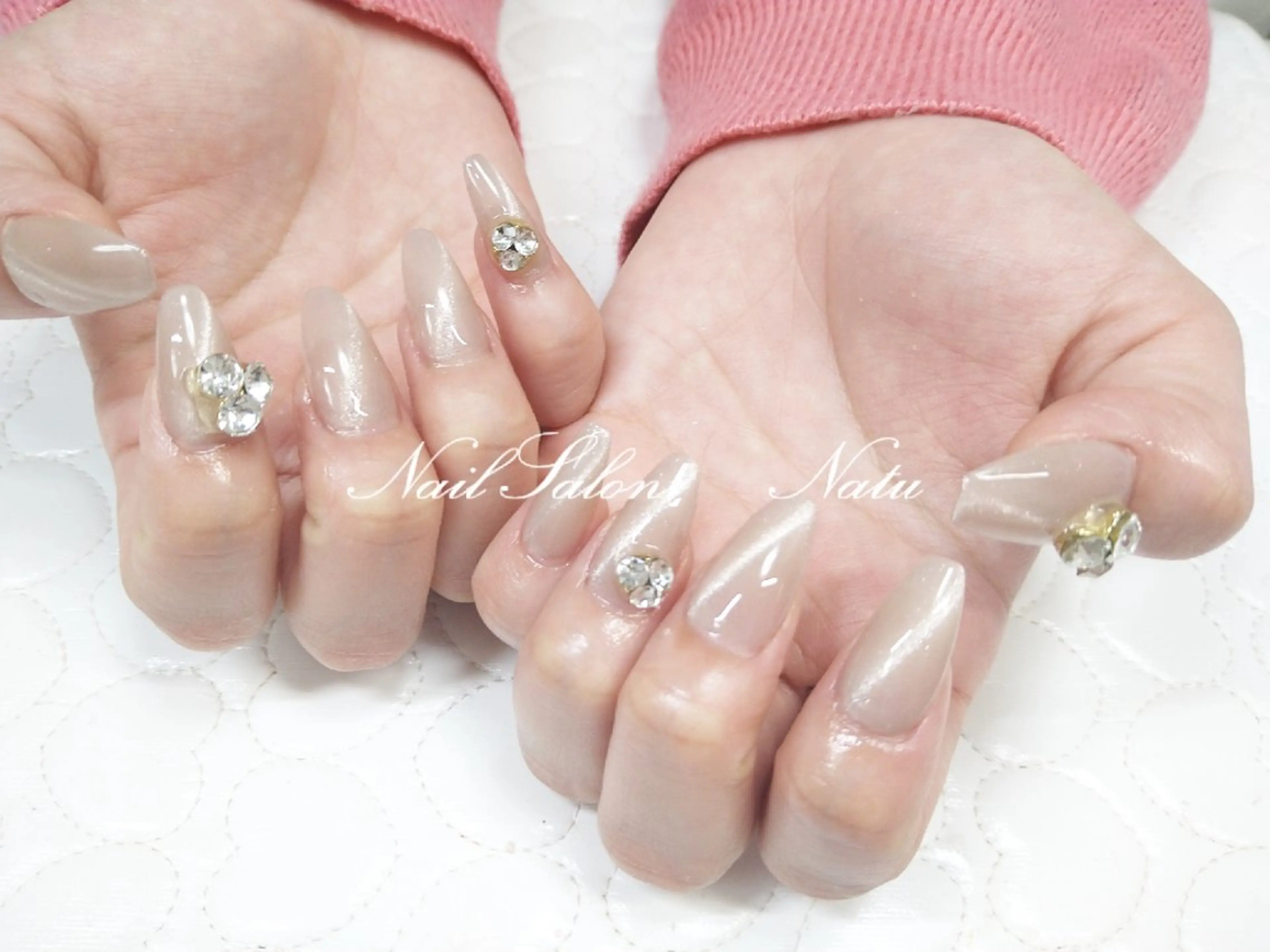 ネイル 長さ出し マグネットネイル nailsalon　 Natuのネイルデザイン