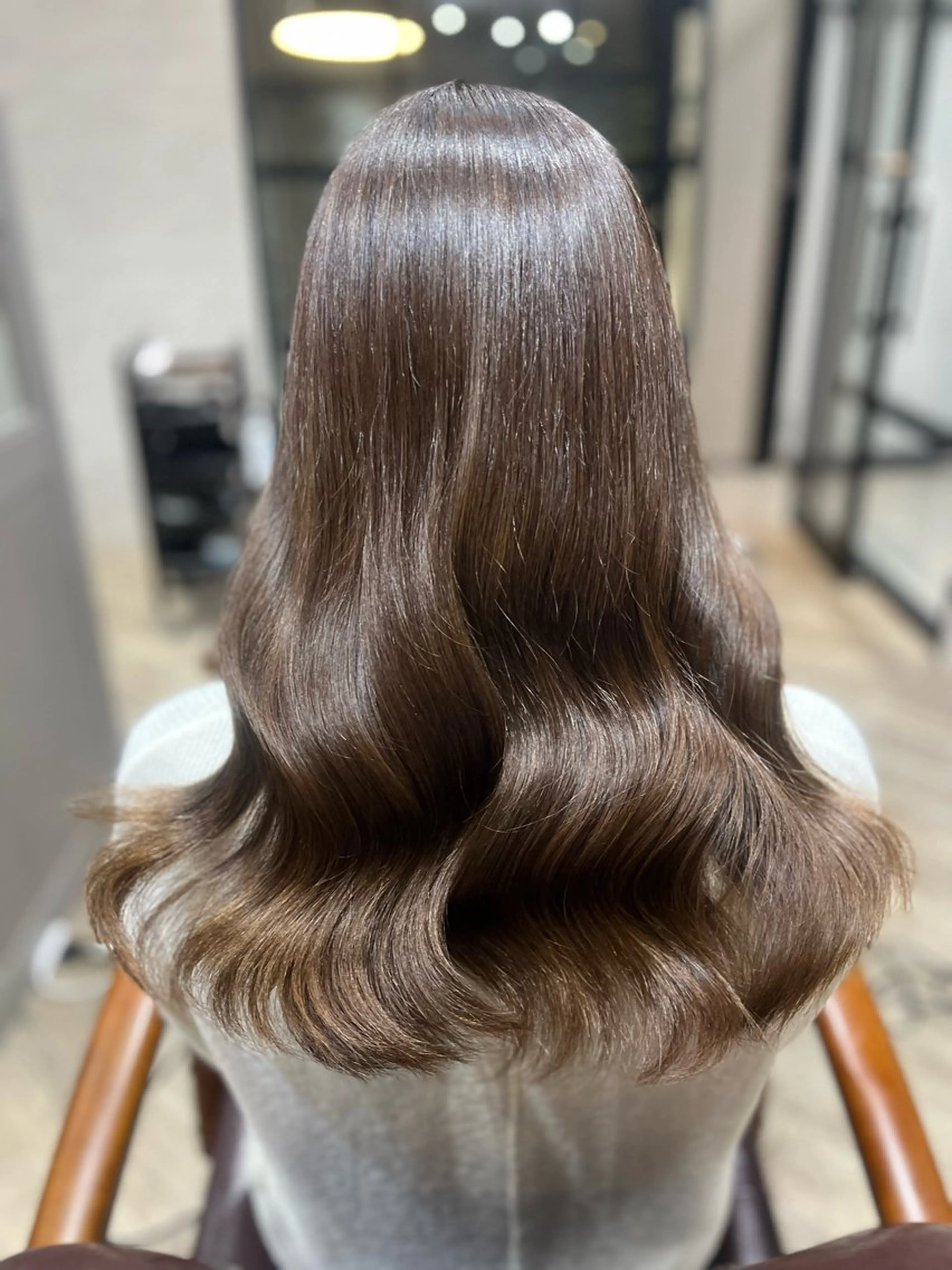 ロング カラー ブラウンカラー バイオレットカラー バイオレットブラウン カット ヘアカラー トリートメント 🫧ぷる艶カラー🫧 Yuubi🦩のヘアスタイル