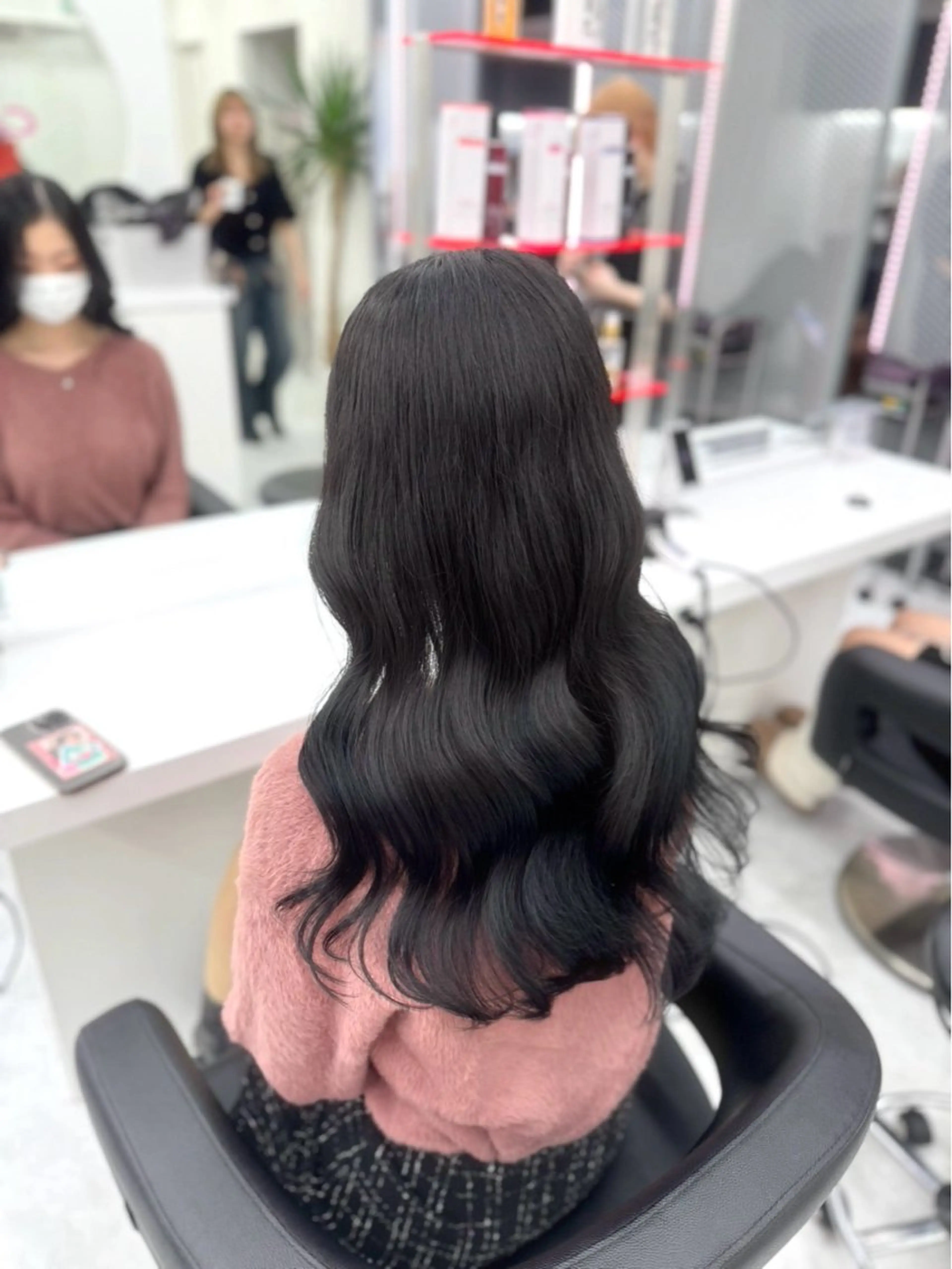 ロング カラー パーマ ヘアアレンジ メンズ キッズ ♥️韓国ヘア レイヤー♥️ゆりのヘアスタイル