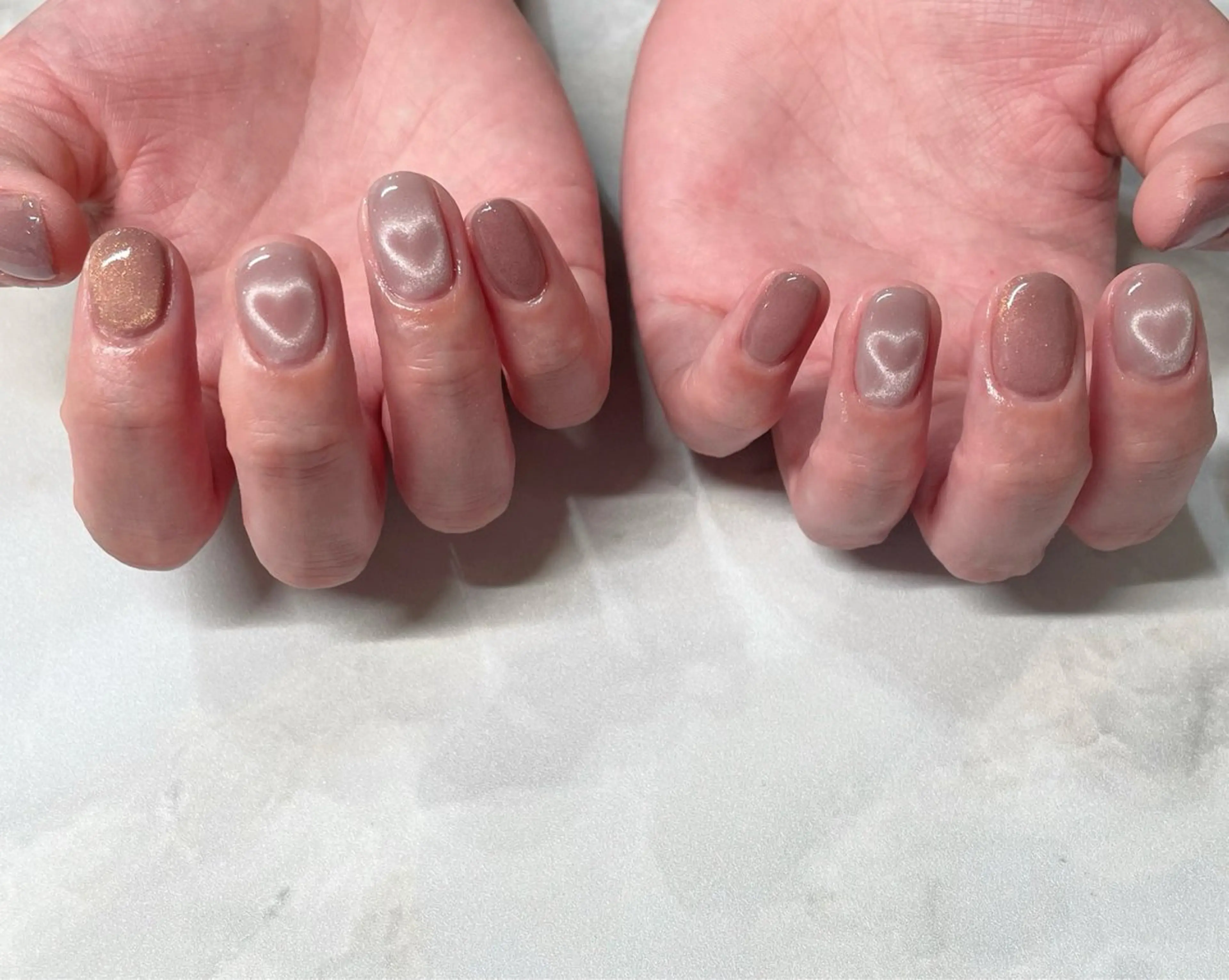 ネイル ハート マグネットネイル seri joieangeのネイルデザイン