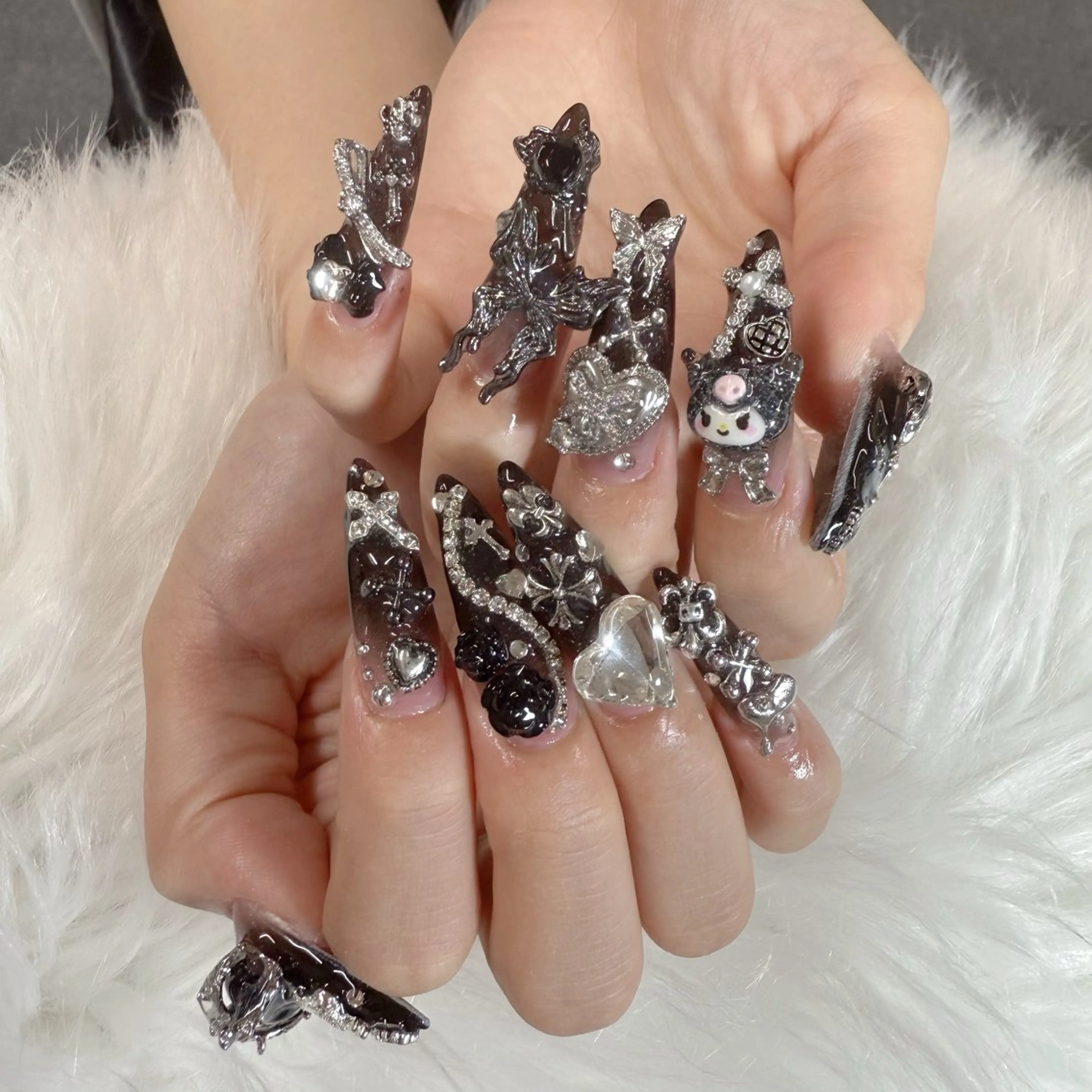 ネイル ハンドネイル 🎀nana🫧 ワンホンネイル🎀のネイルデザイン