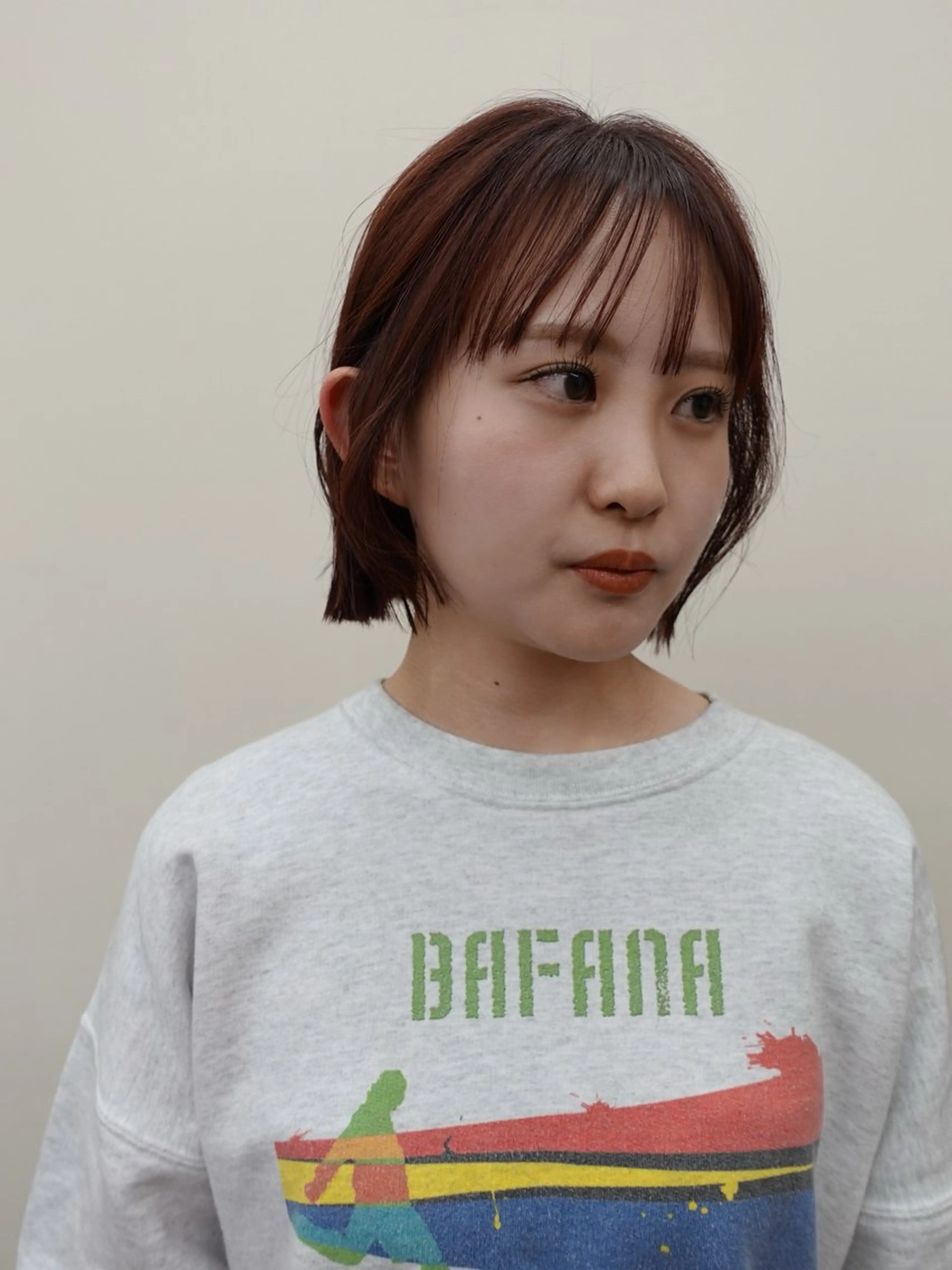 ショート カラー ボブ ボブパーマ/パーマ ウルフパーマのヘアスタイル