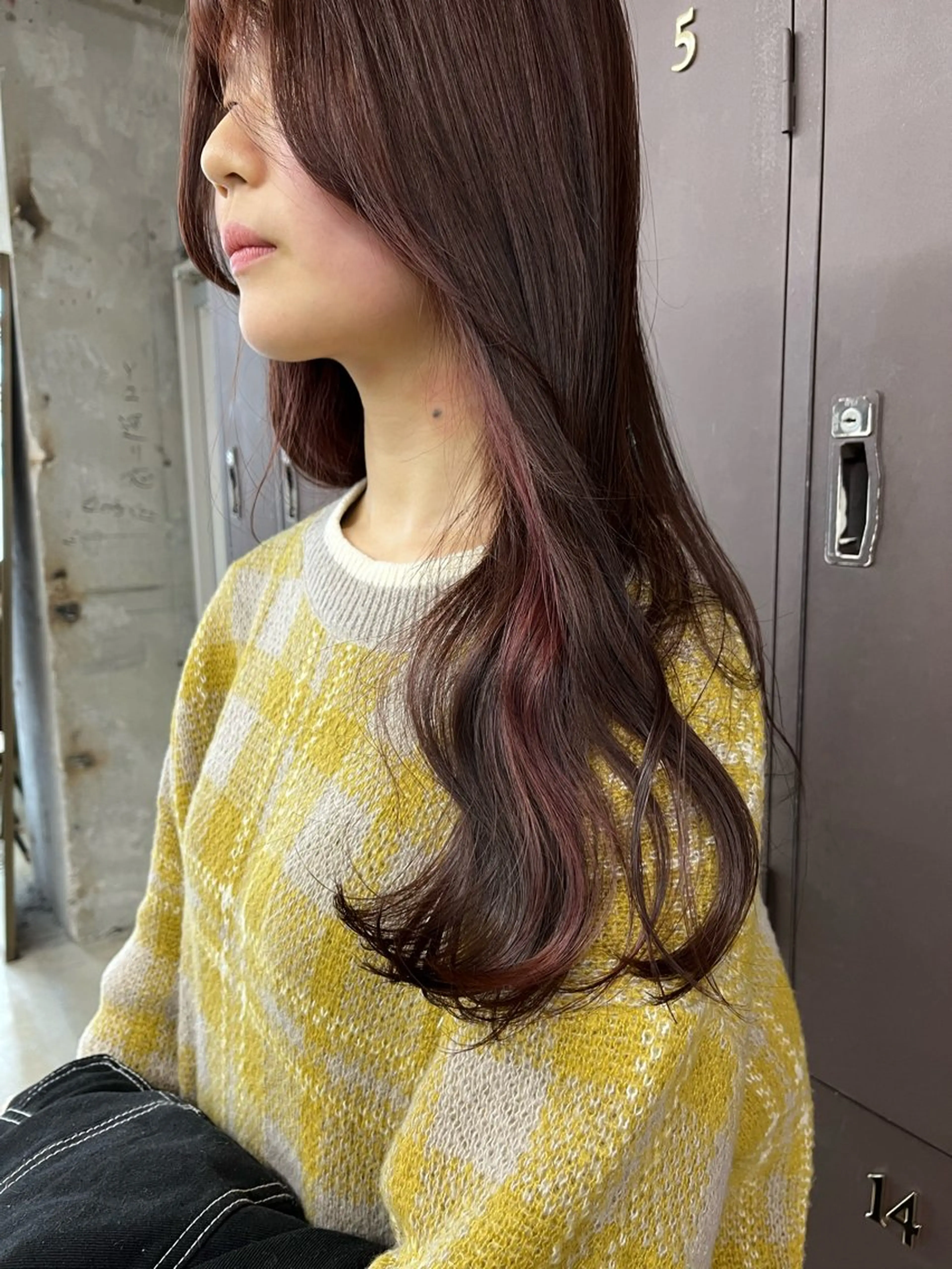 セミロング カラー ピンクカラー 小木曽智美 /ボブ/ショートのヘアスタイル