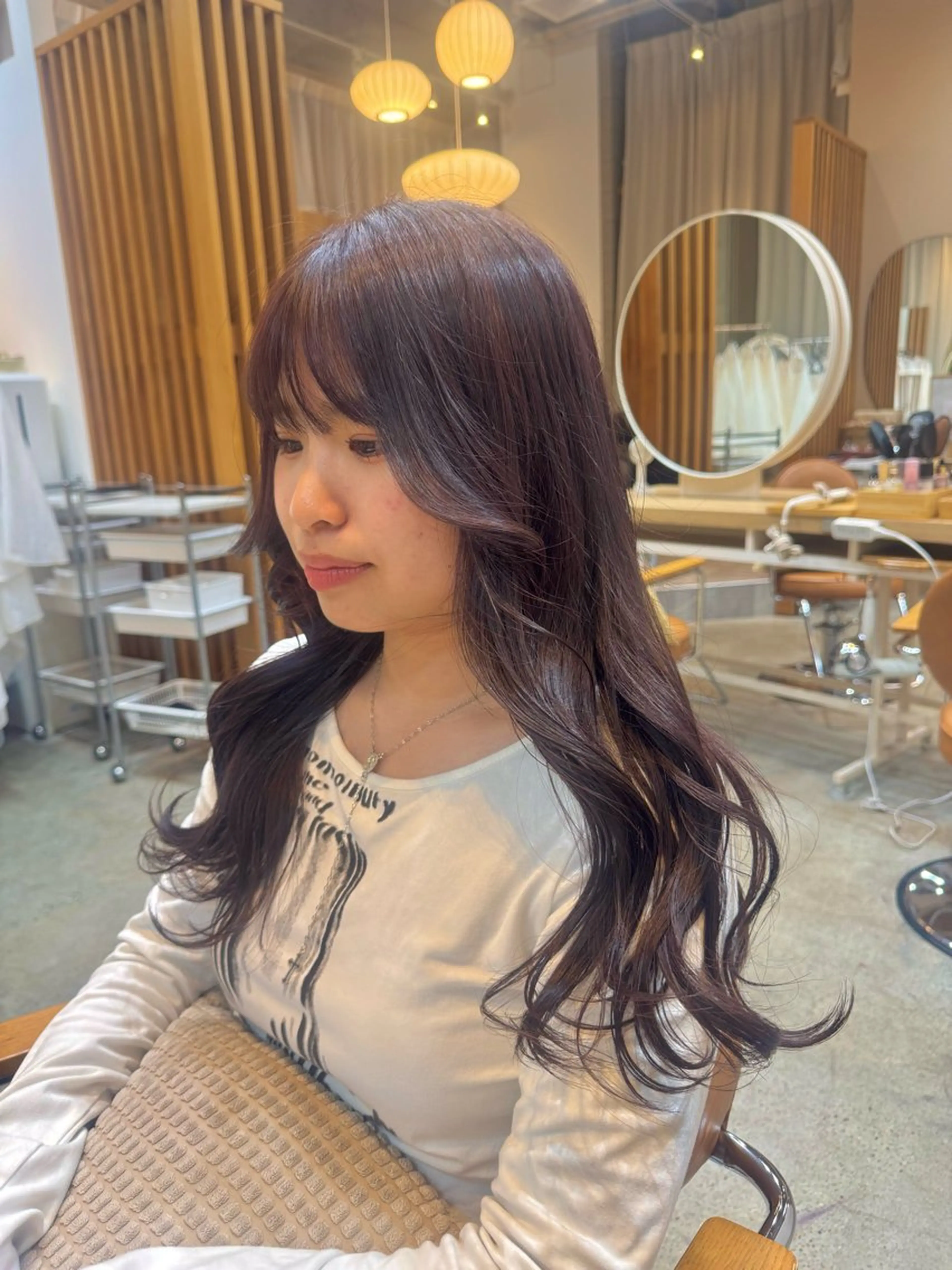 セミロング カラー 🫧艶カラー/ダブル カラー♡/桜🌸のヘアスタイル