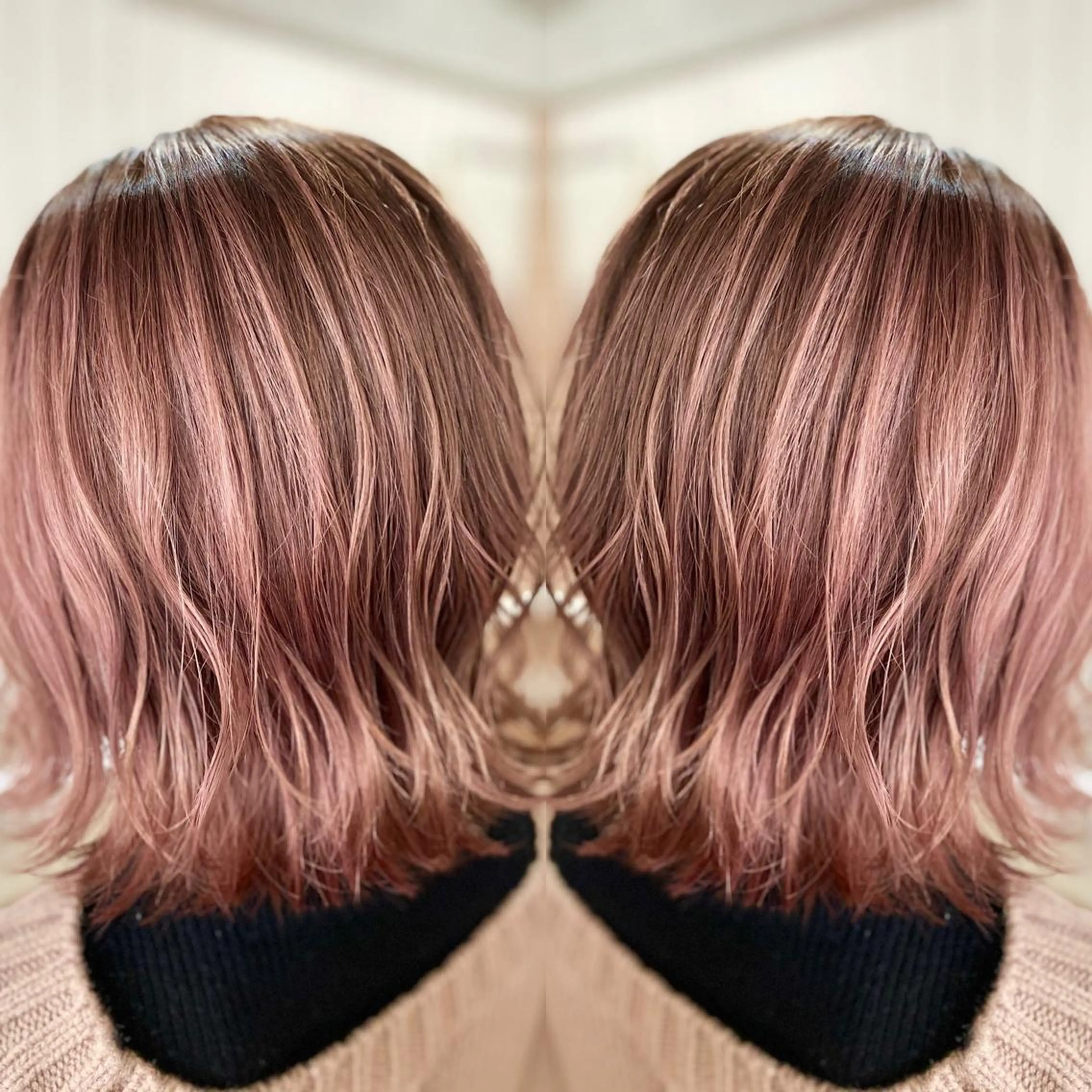 セミロング カラー パーマ ヘアアレンジ アッシュ バレイヤージュ ベージュカラー ブリーチ 透明感カラー 👑指名率No.1 👑坂口飛翔のヘアスタイル