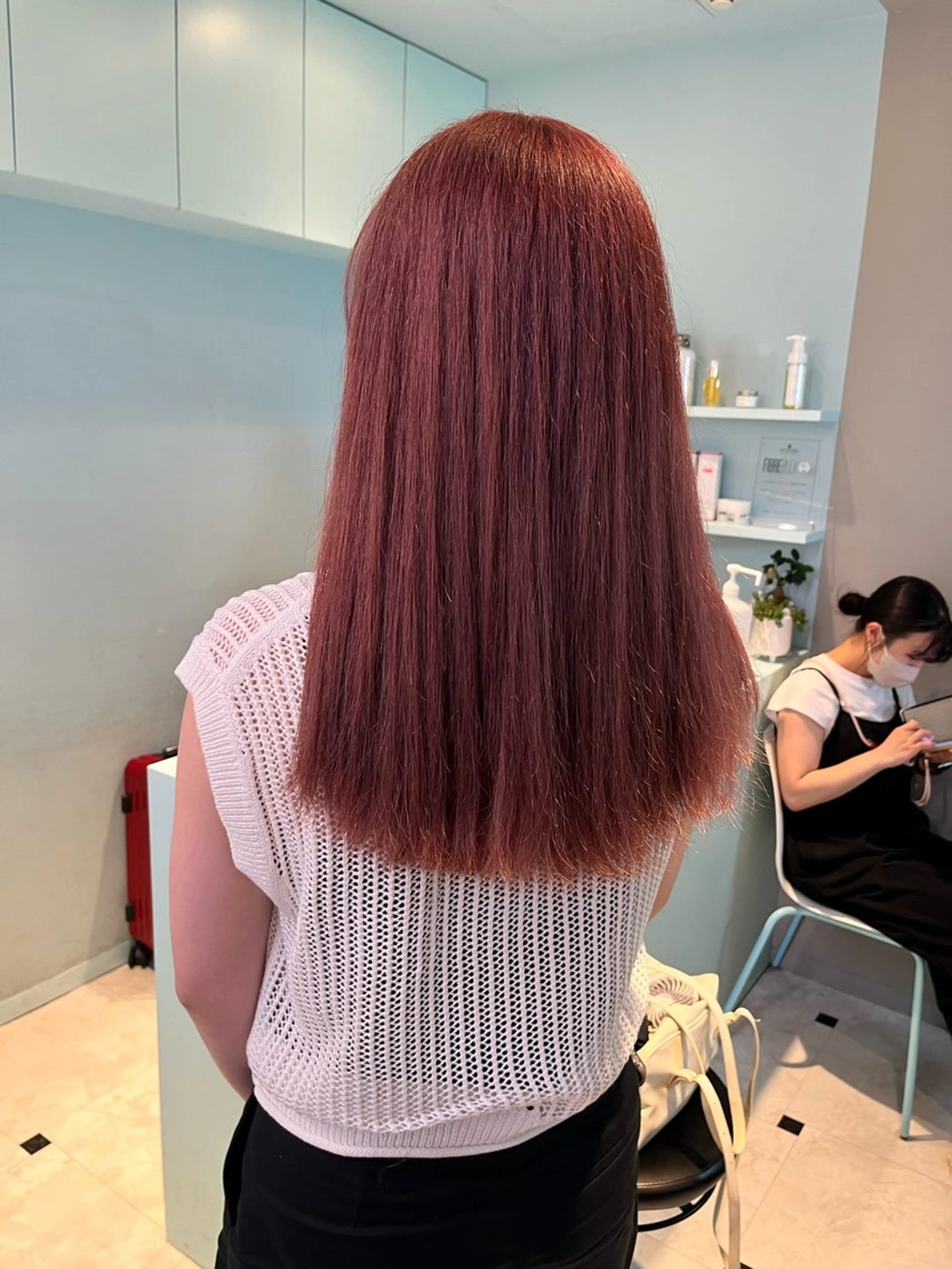 セミロング カラー マツエク・マツパ 愛されカラー🩷 はるなのヘアスタイル