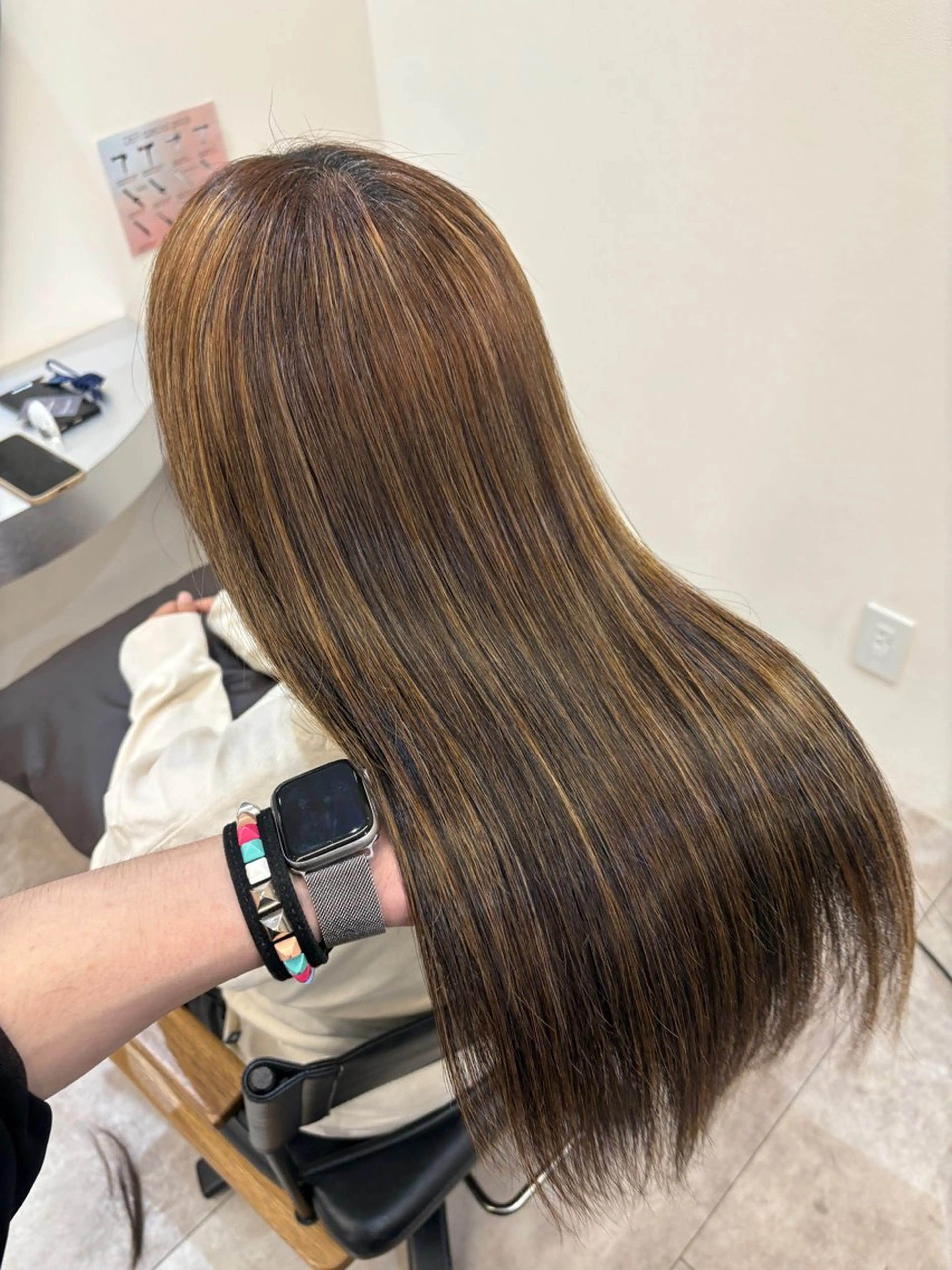 セミロング 髪質改善×レイヤー 齊藤翔太のヘアスタイル