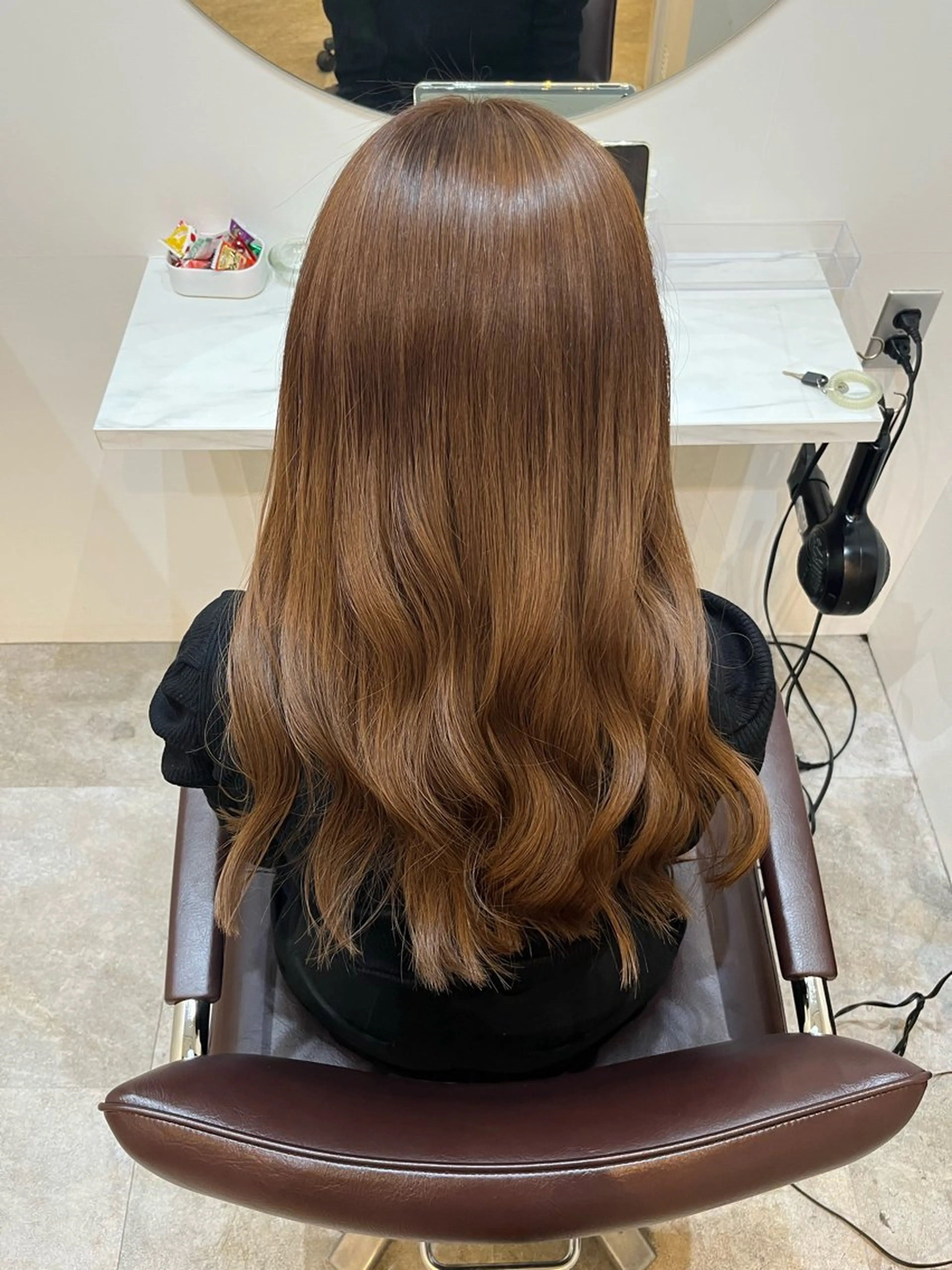 ロング カット ヘアカラー トリートメント 【髪質改善　艶髪】 布川　莉穂のヘアスタイル