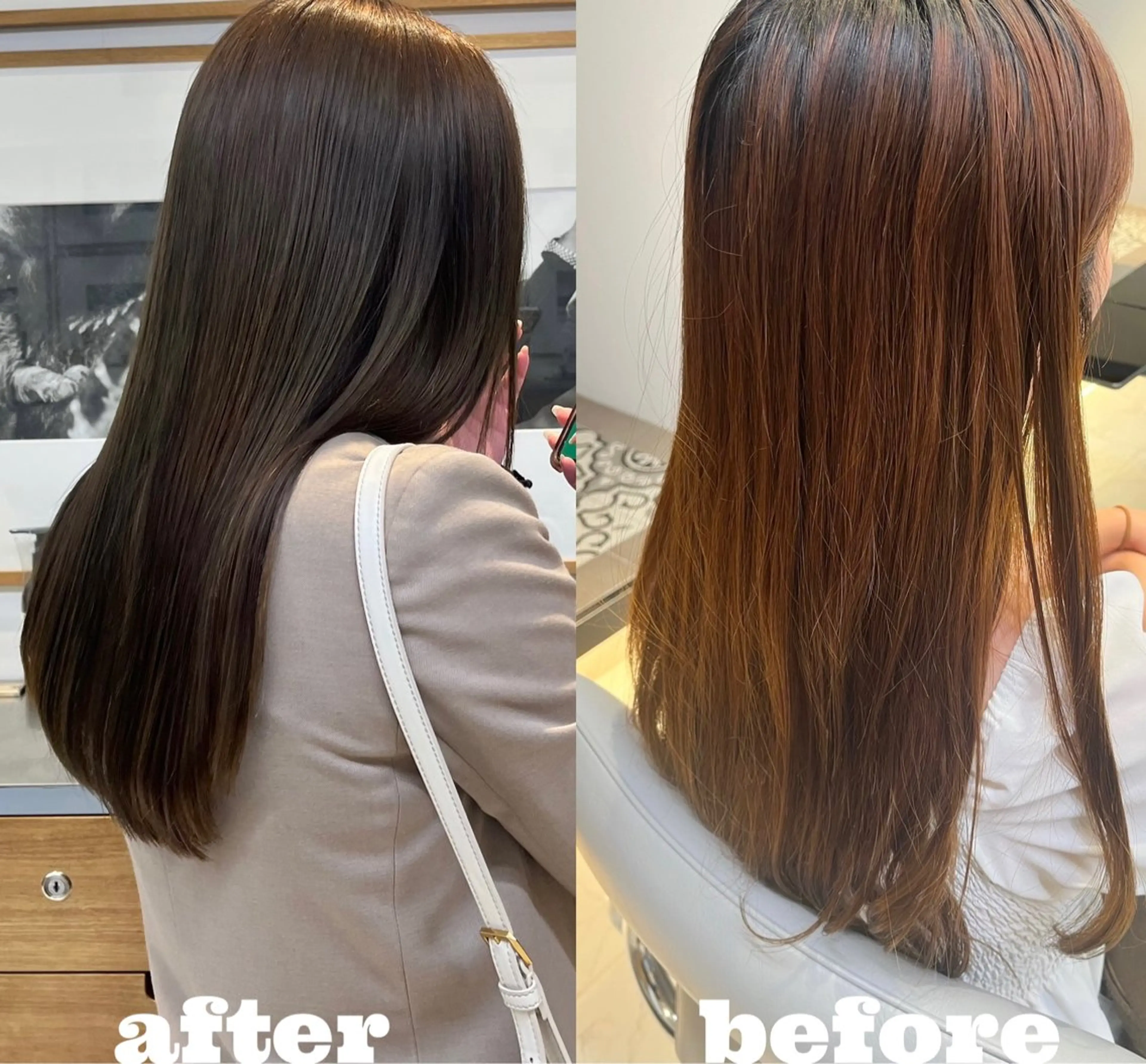 セミロング カラー ベージュカラー オリーブベージュ 縮毛矯正 メンズ眉毛サロン⚪️ マユクリア名古屋栄店の眉毛・アイブロウイメージ